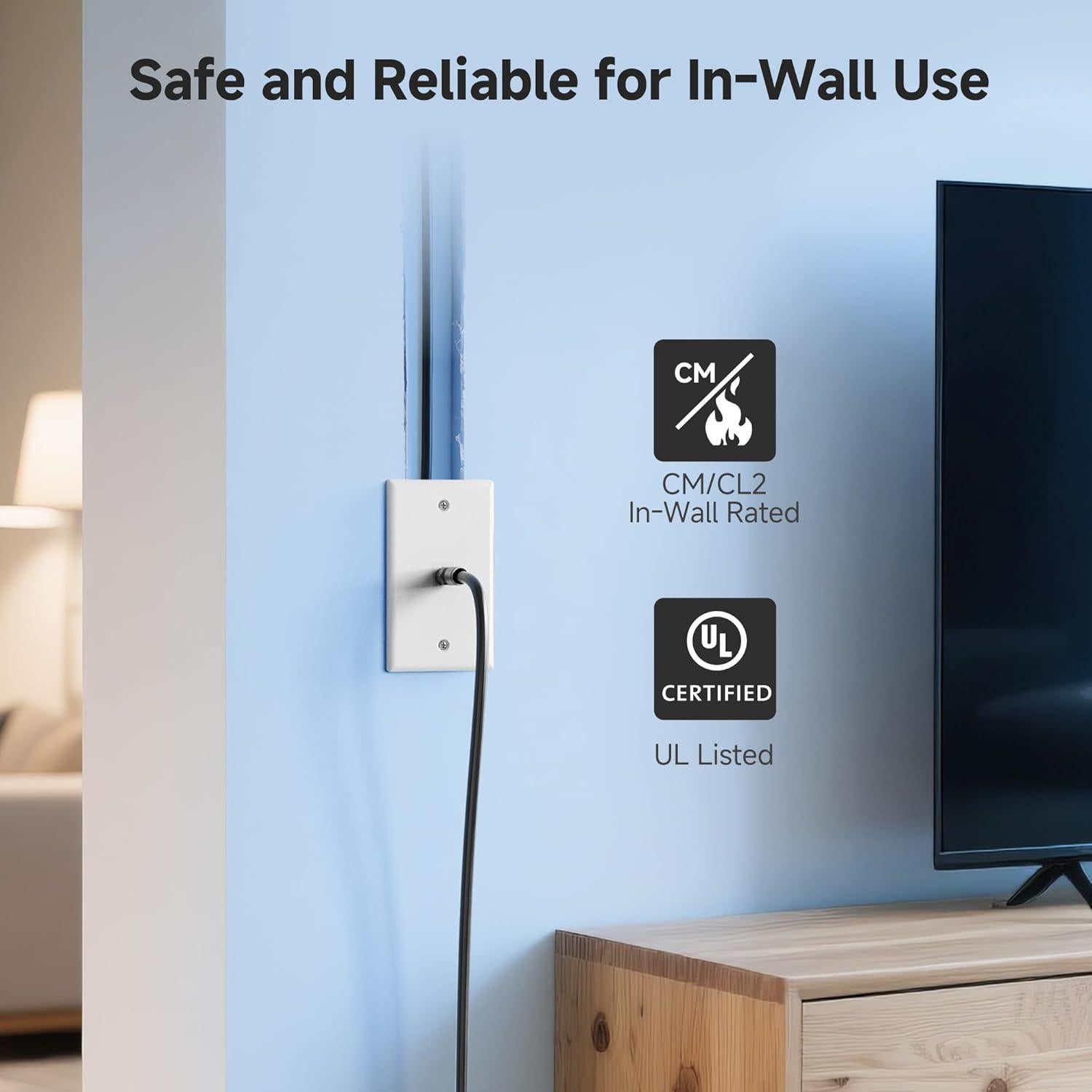 Cable Coaxial RG6 Cuádruple Blindado 0.91m - 3 Pack Cable Matters