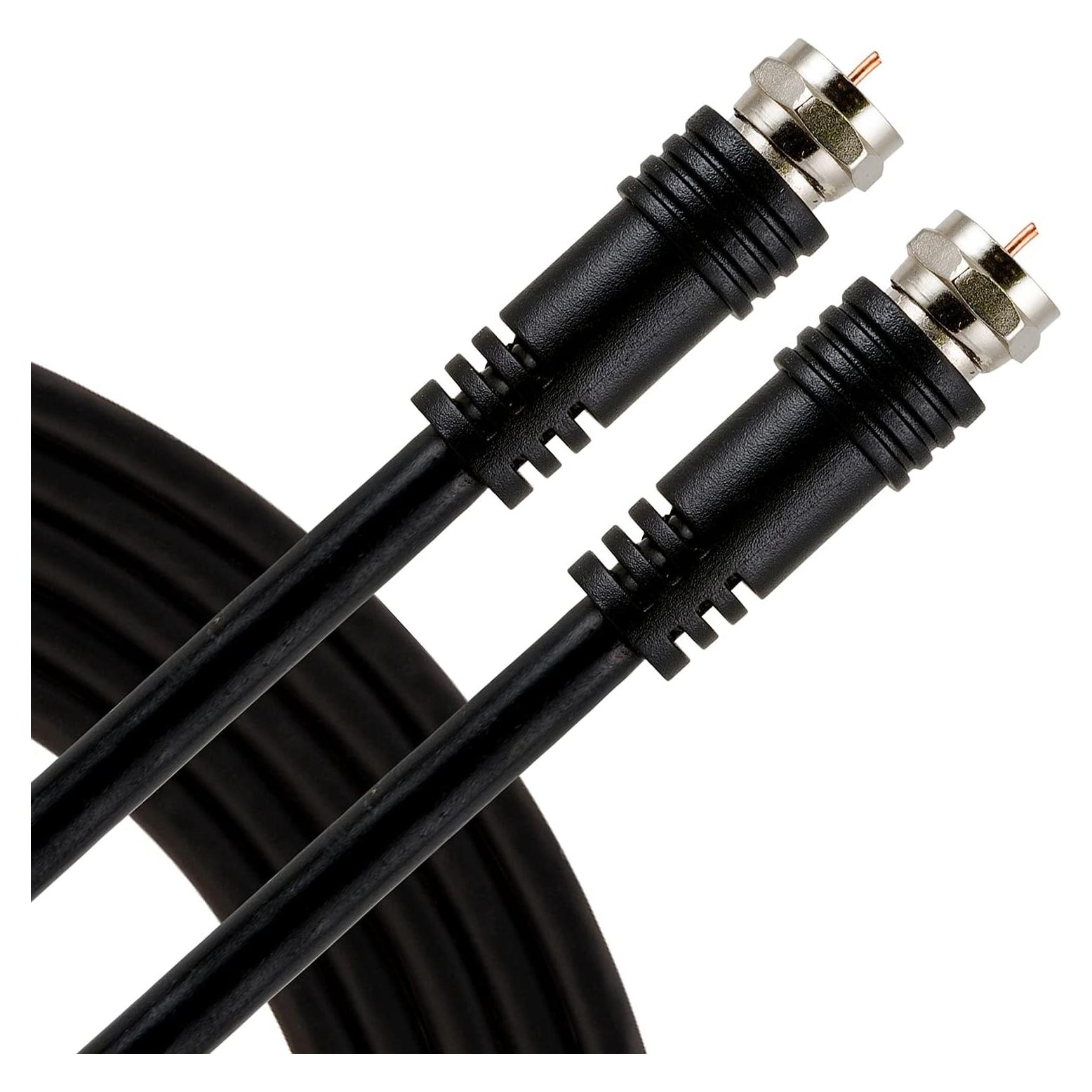 Cable Coaxial UltraPro RG6 0.92m Negro Conectores F
