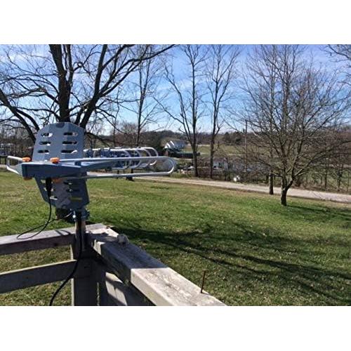 Antena de TV Exterior Amplificada PBD WA-2608 4K 1080P Control Remoto