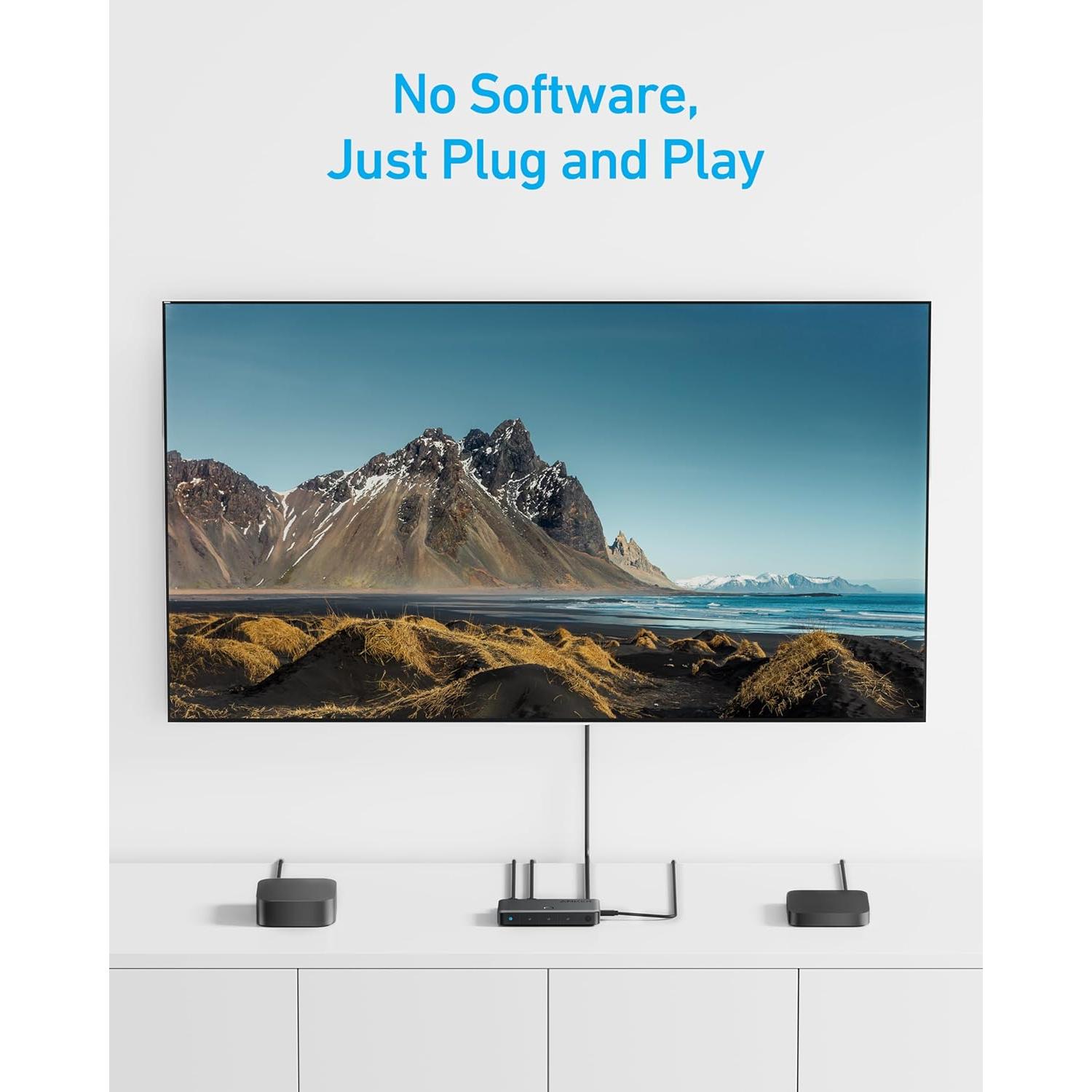 Interruptor HDMI 4 en 1 Anker A83H2 4K 60Hz Soporta HDR y 3D