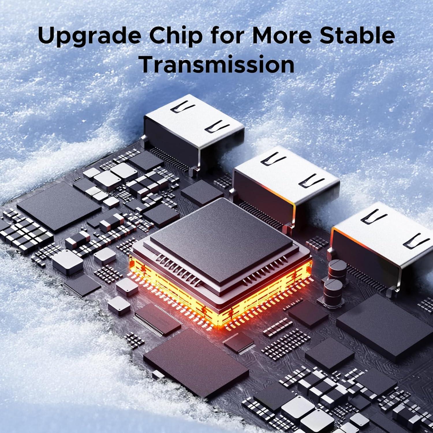 UGREEN Interruptor HDMI 3 en 1 4K@60Hz con Control Remoto