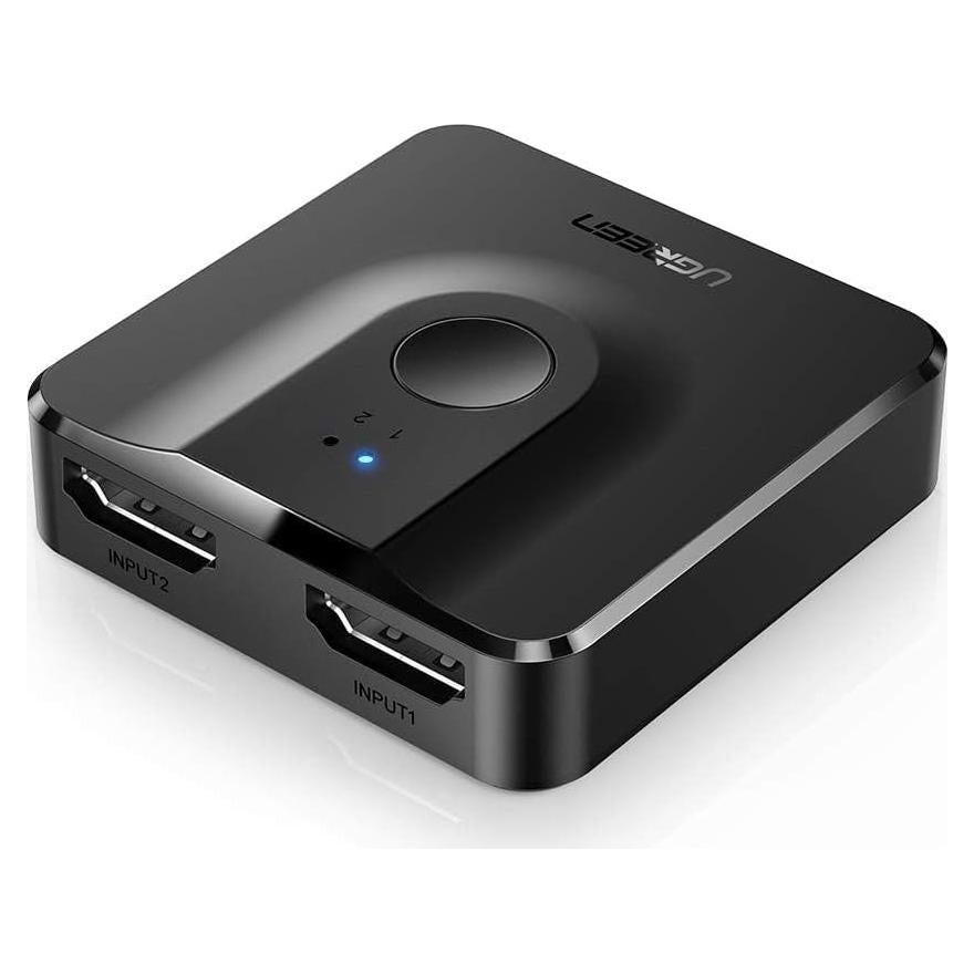 Divisor HDMI UGREEN 2 en 1 4K@60Hz Bidireccional Negro