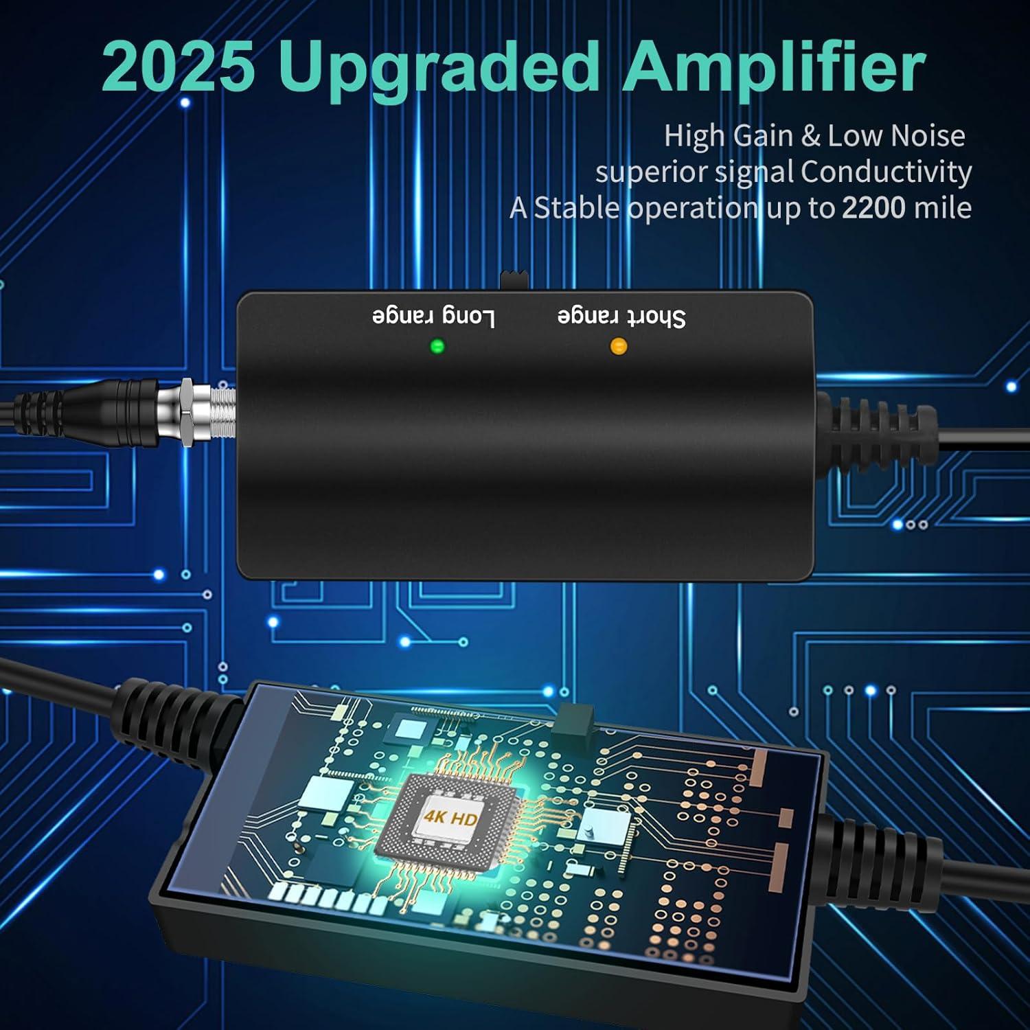 Antena de TV Digital Vragey HD012 2200 millas 360°