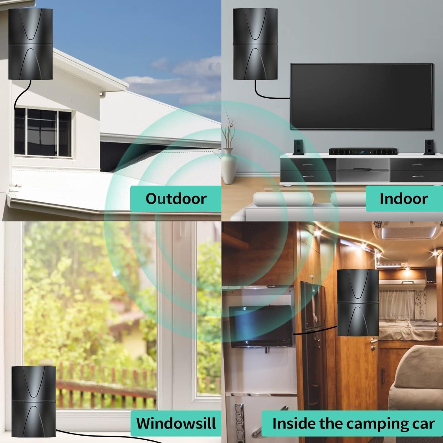 Antena de TV Digital Vragey HD012 2200 millas 360°