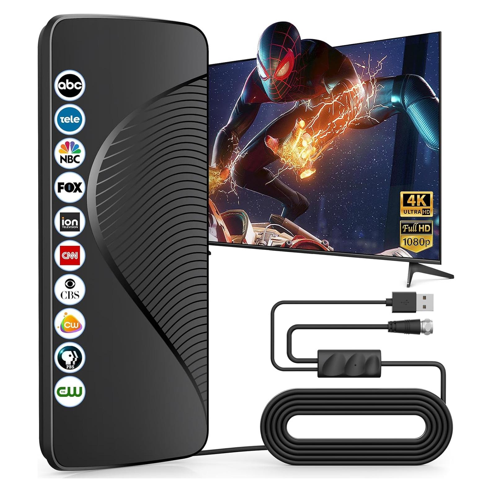 Antena de TV Yimayinu 2025 HD 4K Amplificada 2574 km