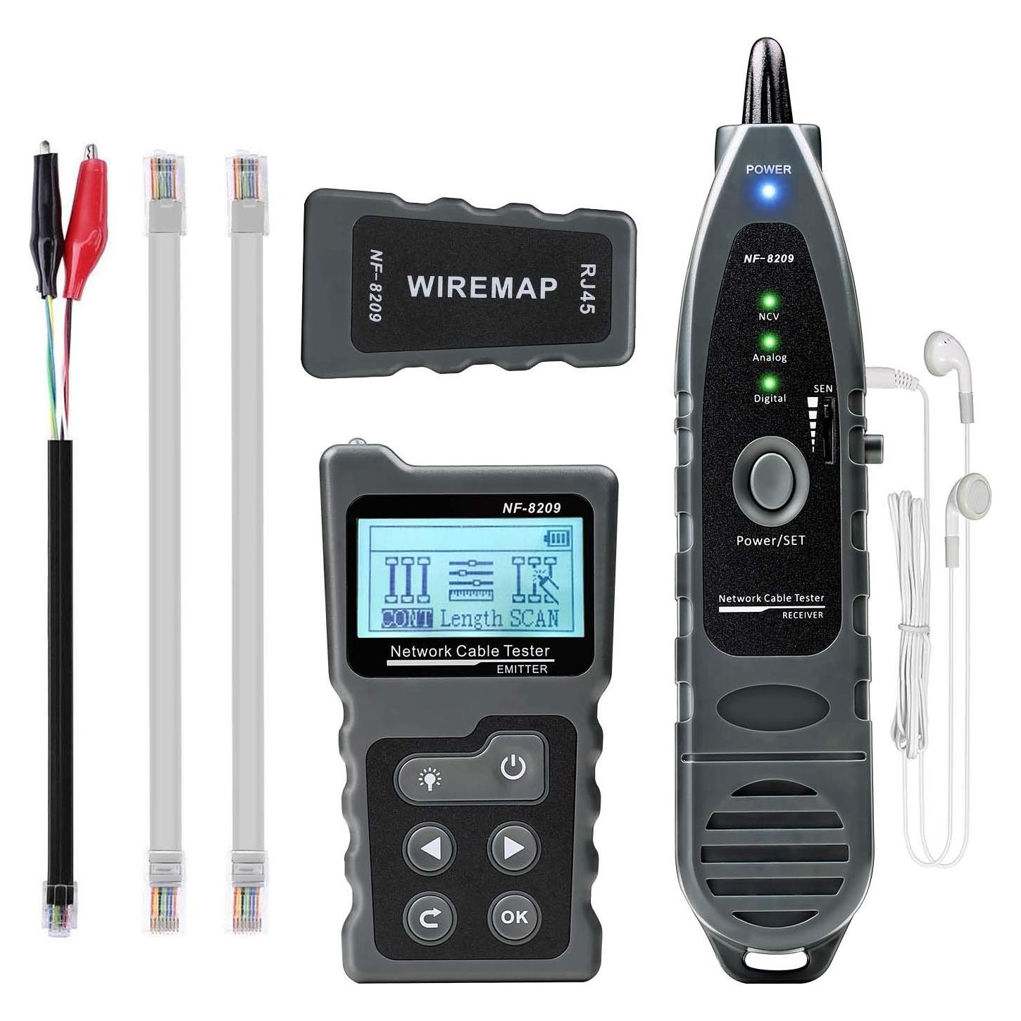 Probador de Cable de Red KOLSOL NF-8209 con Medición PoE