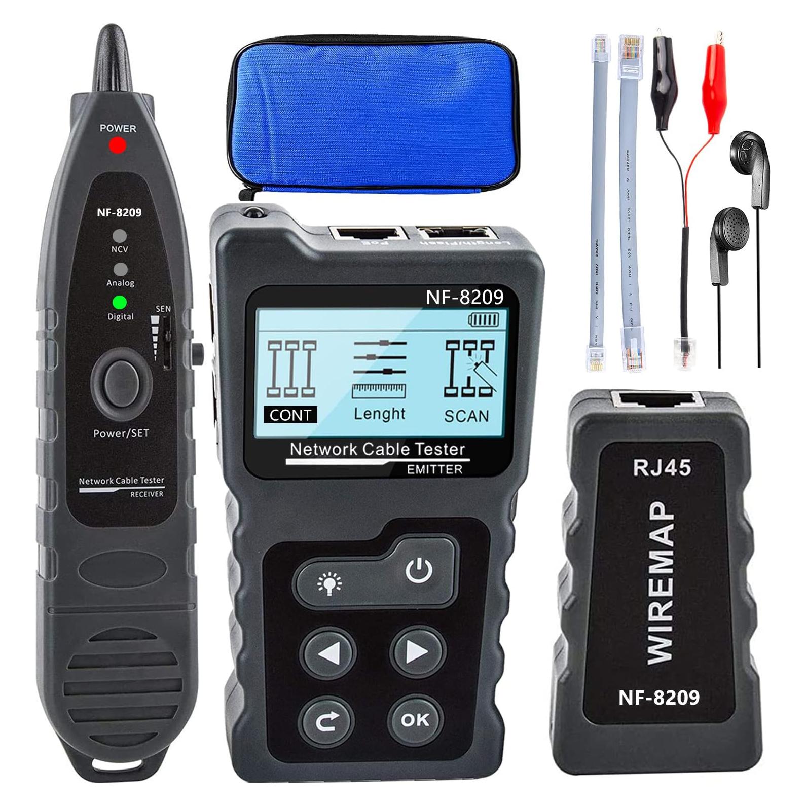 Probador de Cable de Red NOYAFA NF-8209 Multifuncional