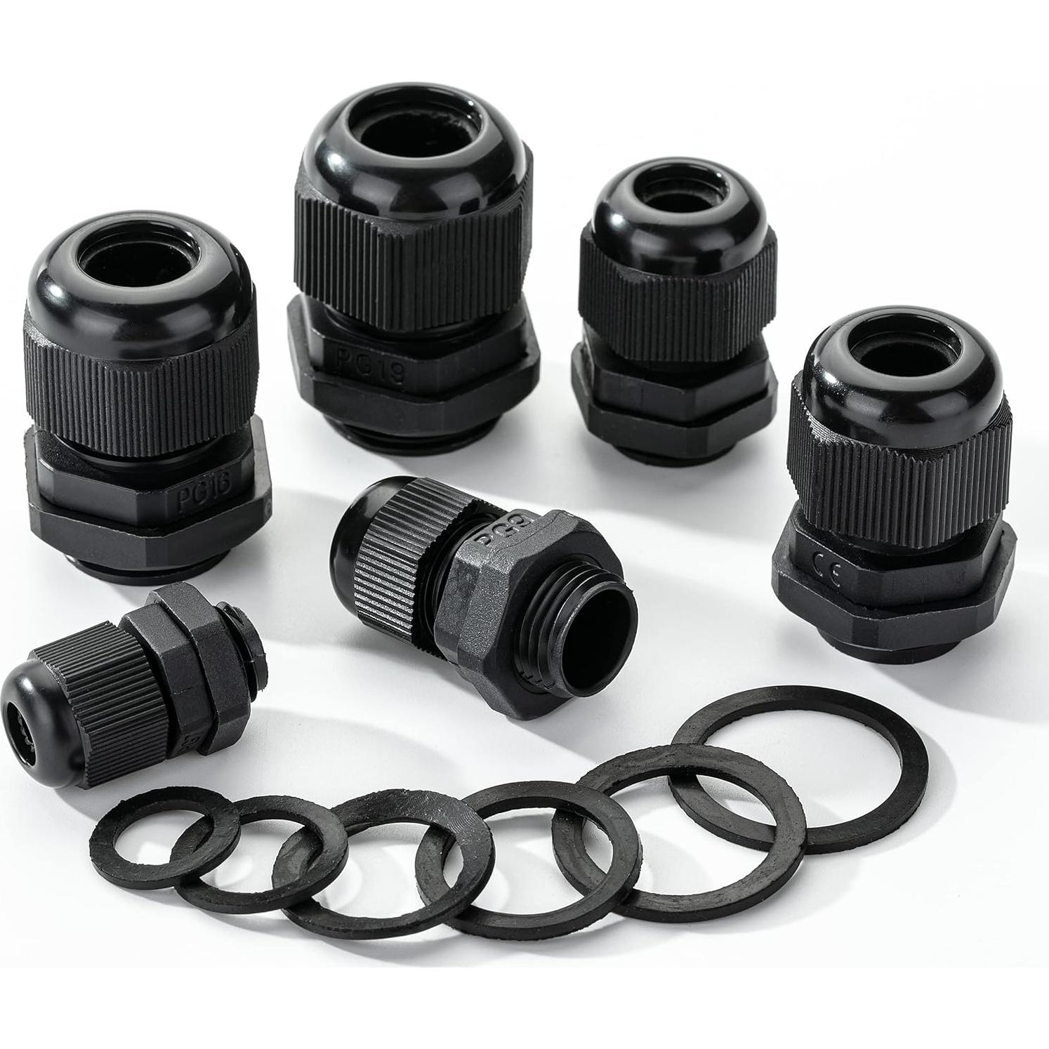 Conectores de Cable Impermeables Bates 50 Pcs IP68 Nylon