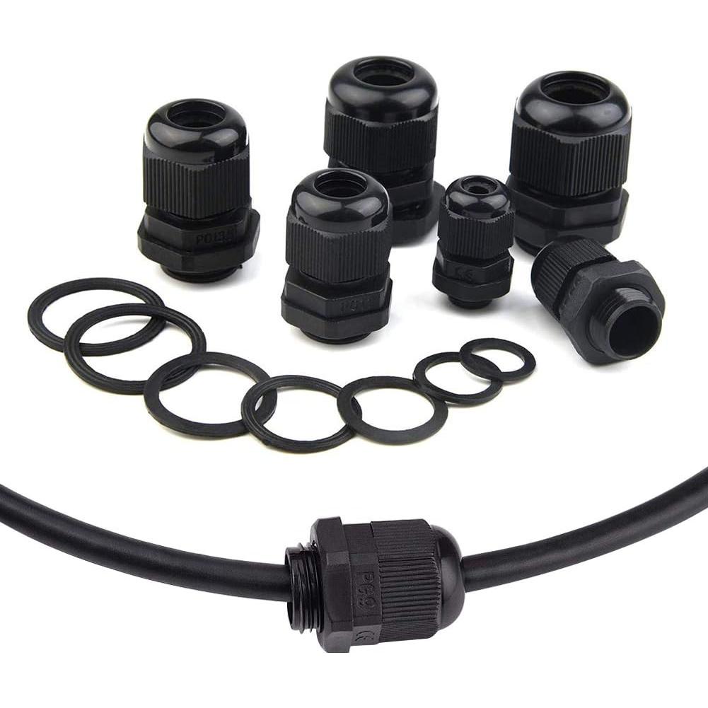 Pasacables IP68 32pcs Nylon XM Negro 3-18mm NPT PG