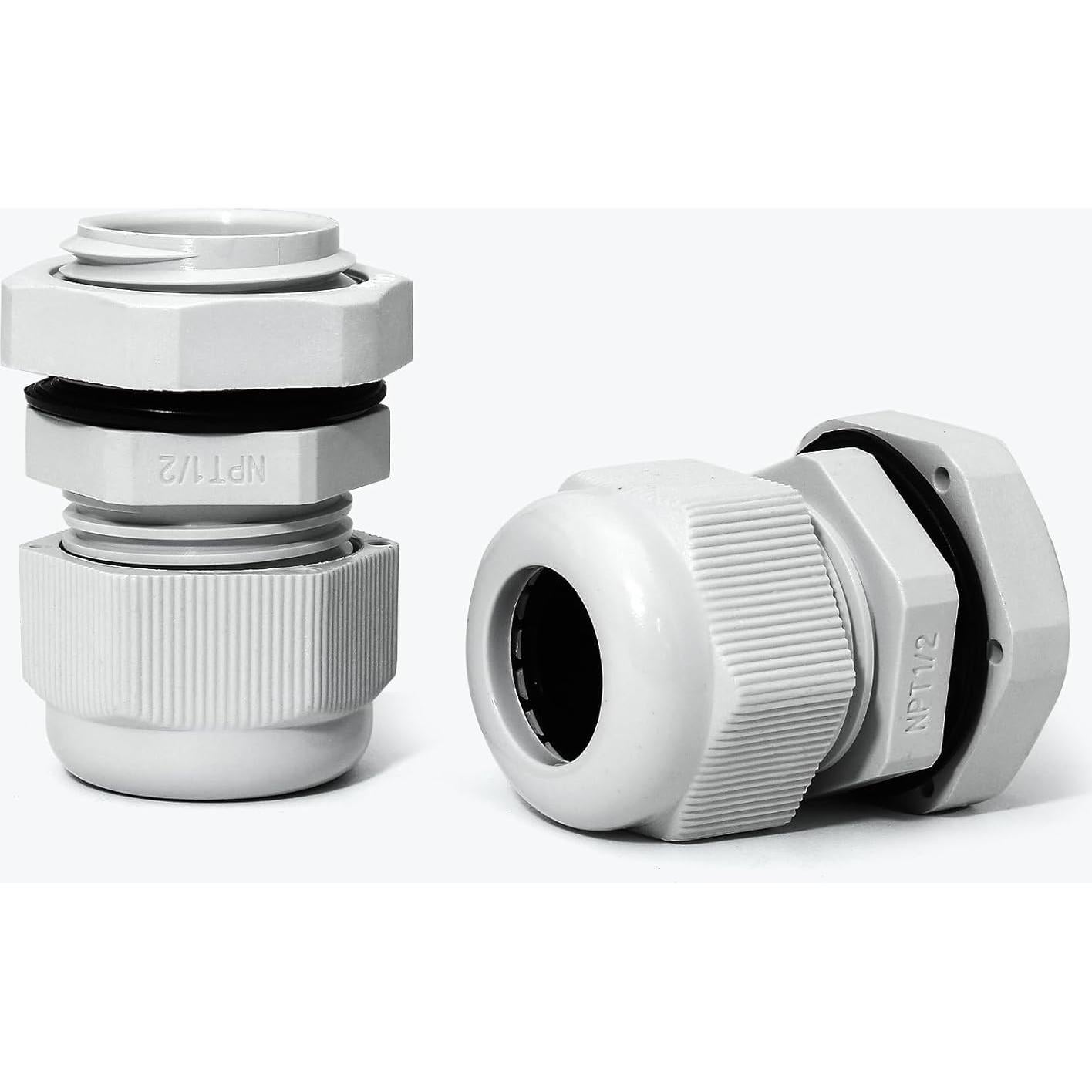 10 Pasacables de Nylon IP68 Bonsicoky para Cables 6-12mm