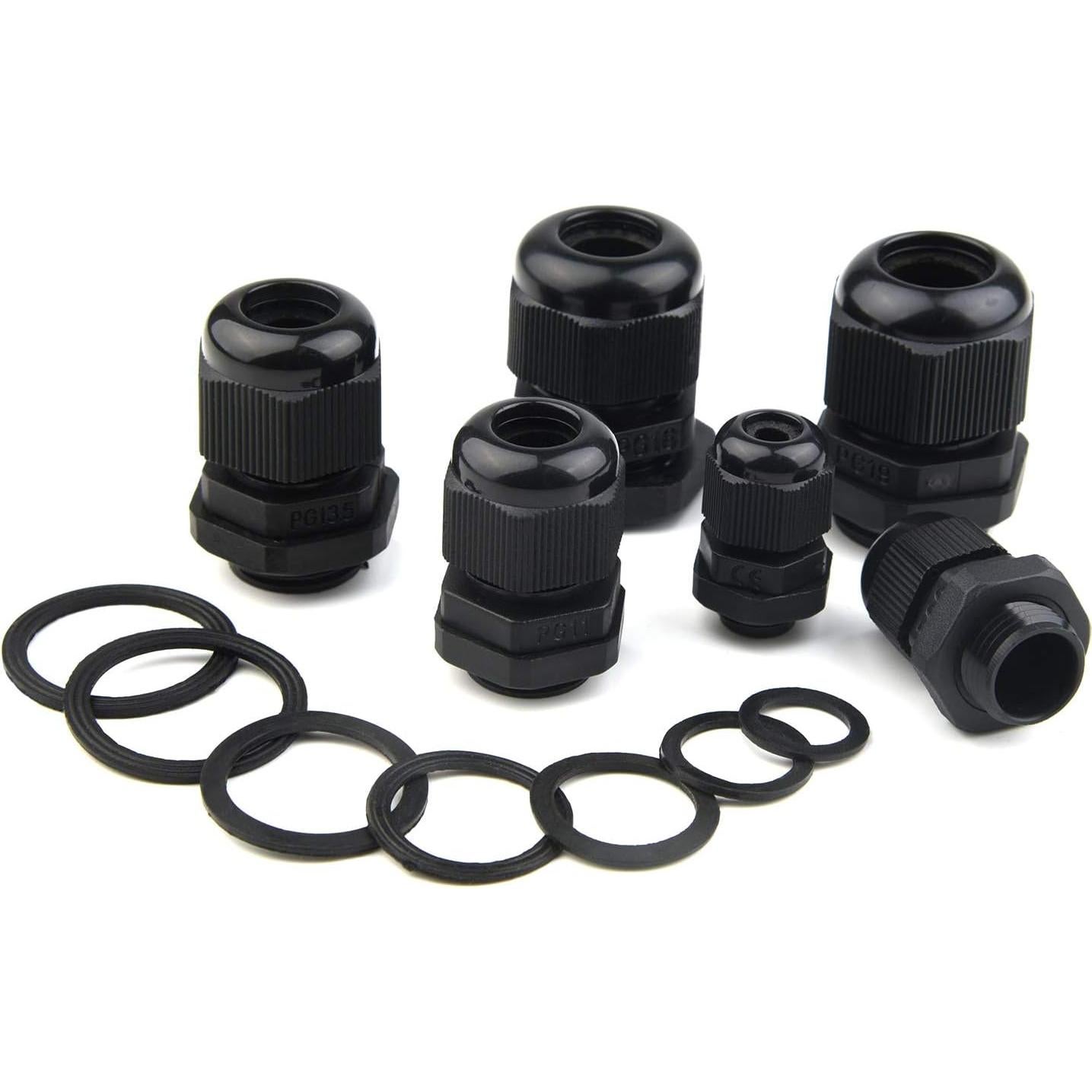 Kit de Conectores de Cable Impermeables TUPARKA 50 Piezas 3-16mm