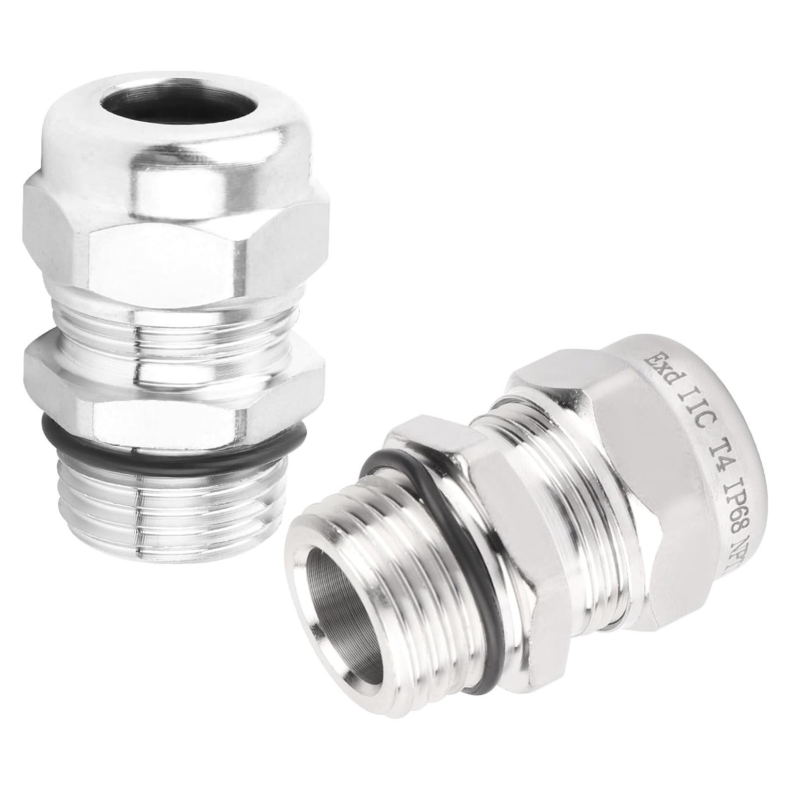 2 Pcs Abrazadera de Cable Ajustable IP68 Acero Inoxidable 6-12mm