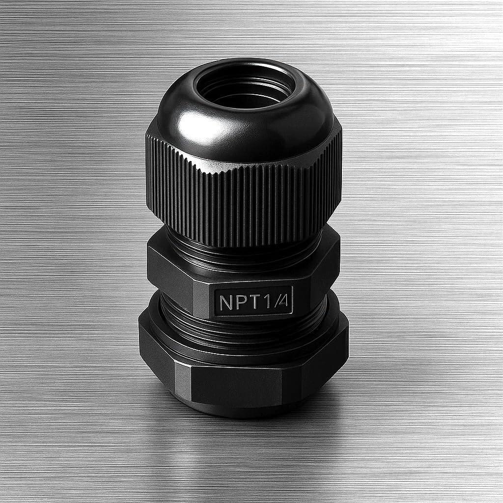 Grommet de Nylon MGI 1/4" NPT Paquete de 5 Resistente al Agua