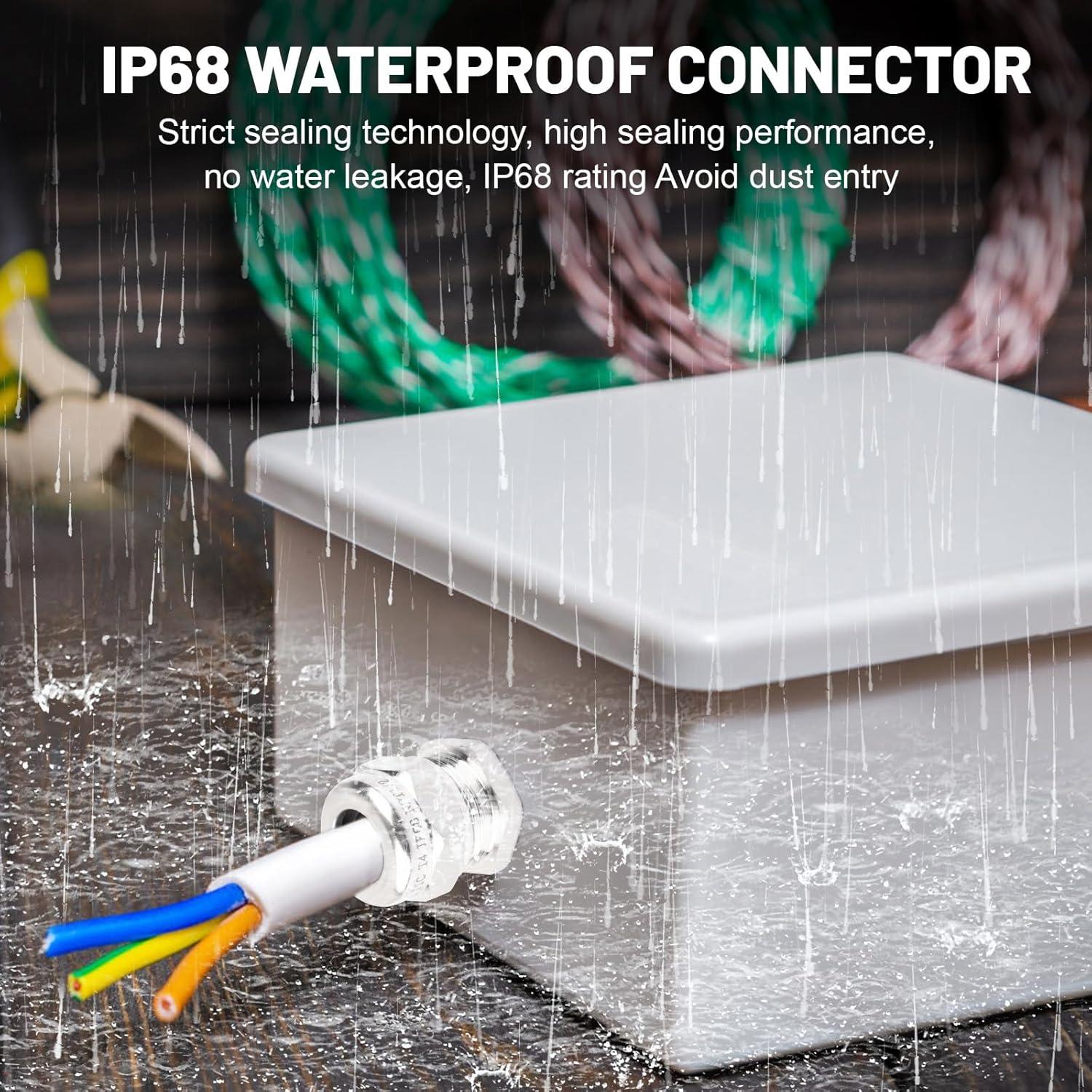 Abrazadera de Cable de Acero Inoxidable EINDER IP68 6-12mm - 2 Pcs