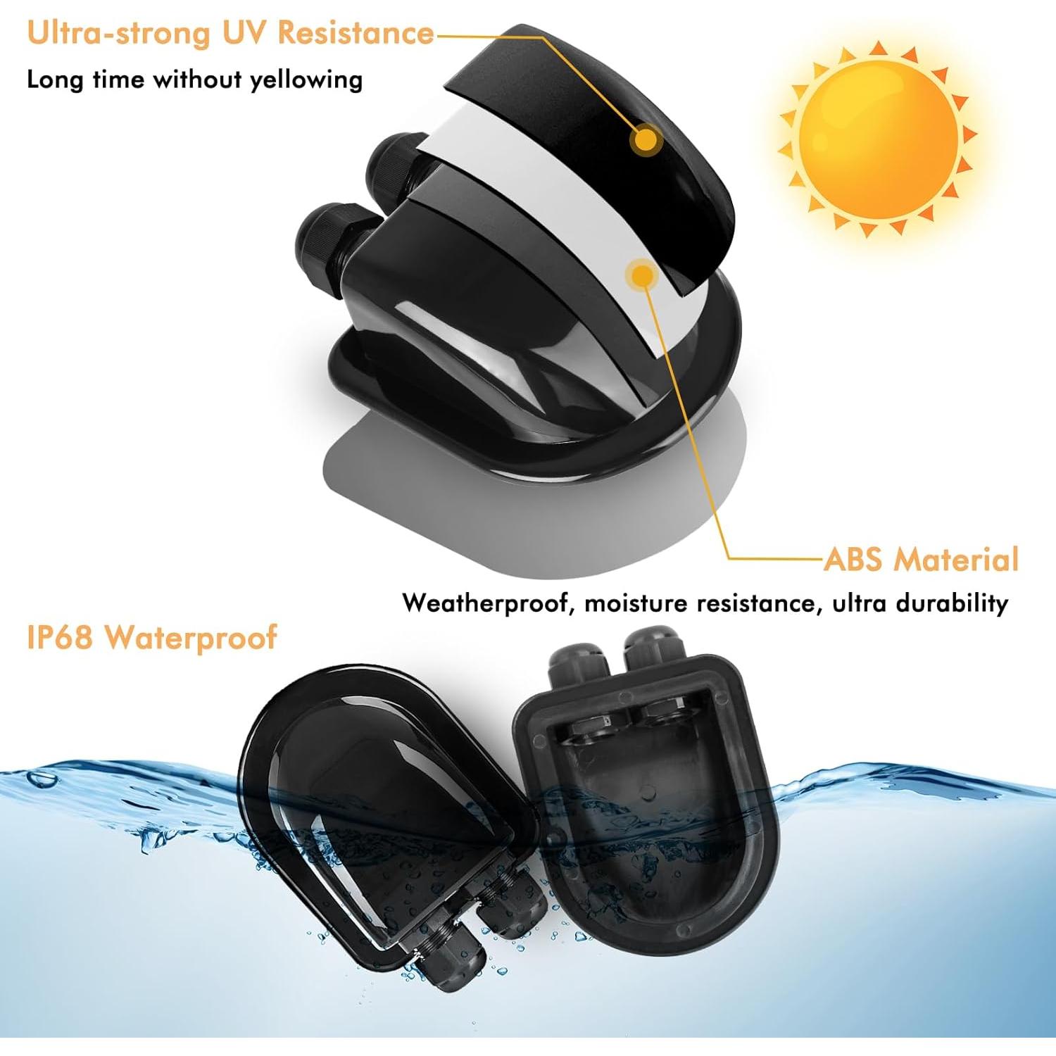 Paquete de 2 Glandes de Entrada de Cable Solar Restmo IP68