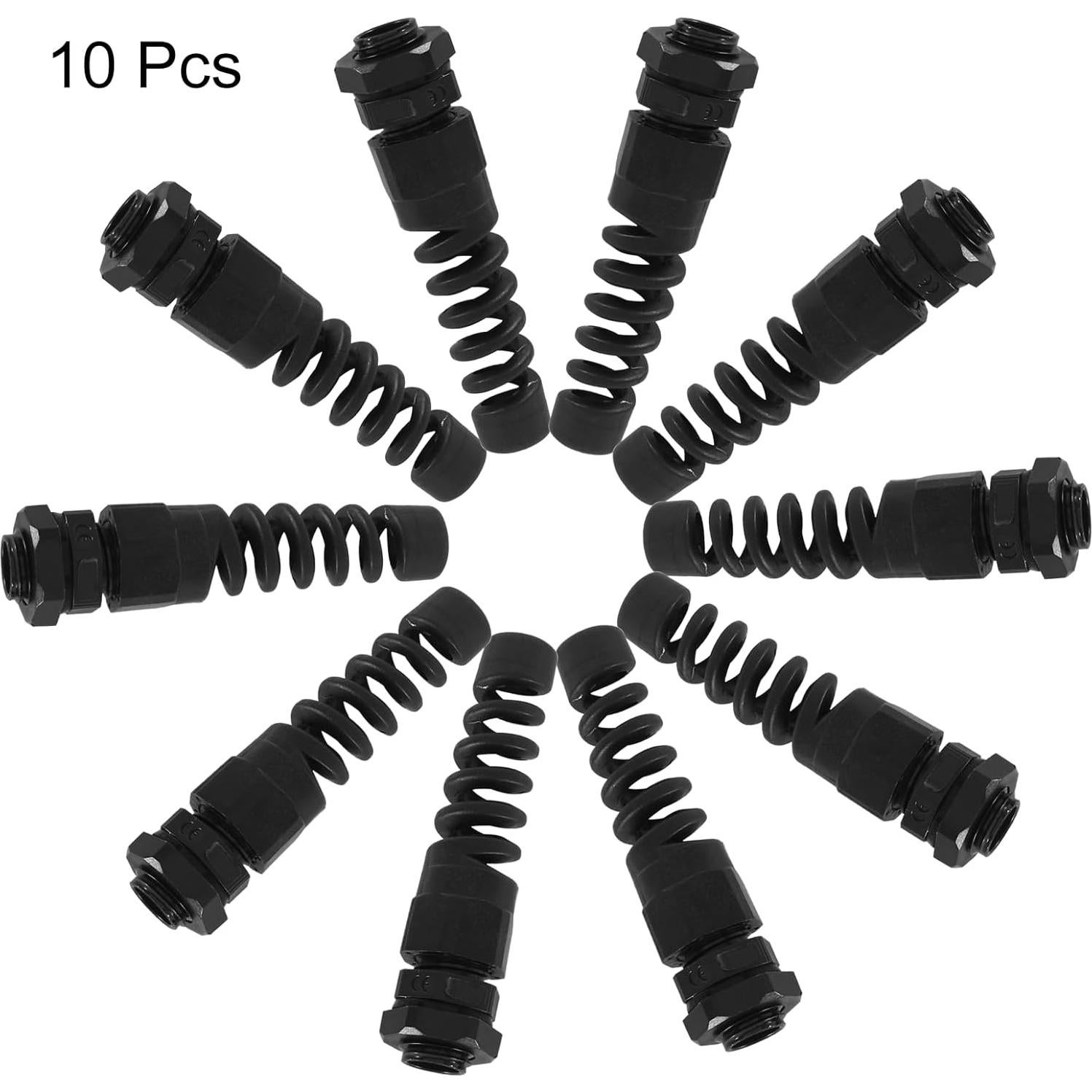 Glandes de Cable PG7 Hitefu 10 Piezas Impermeables 3-6.5mm