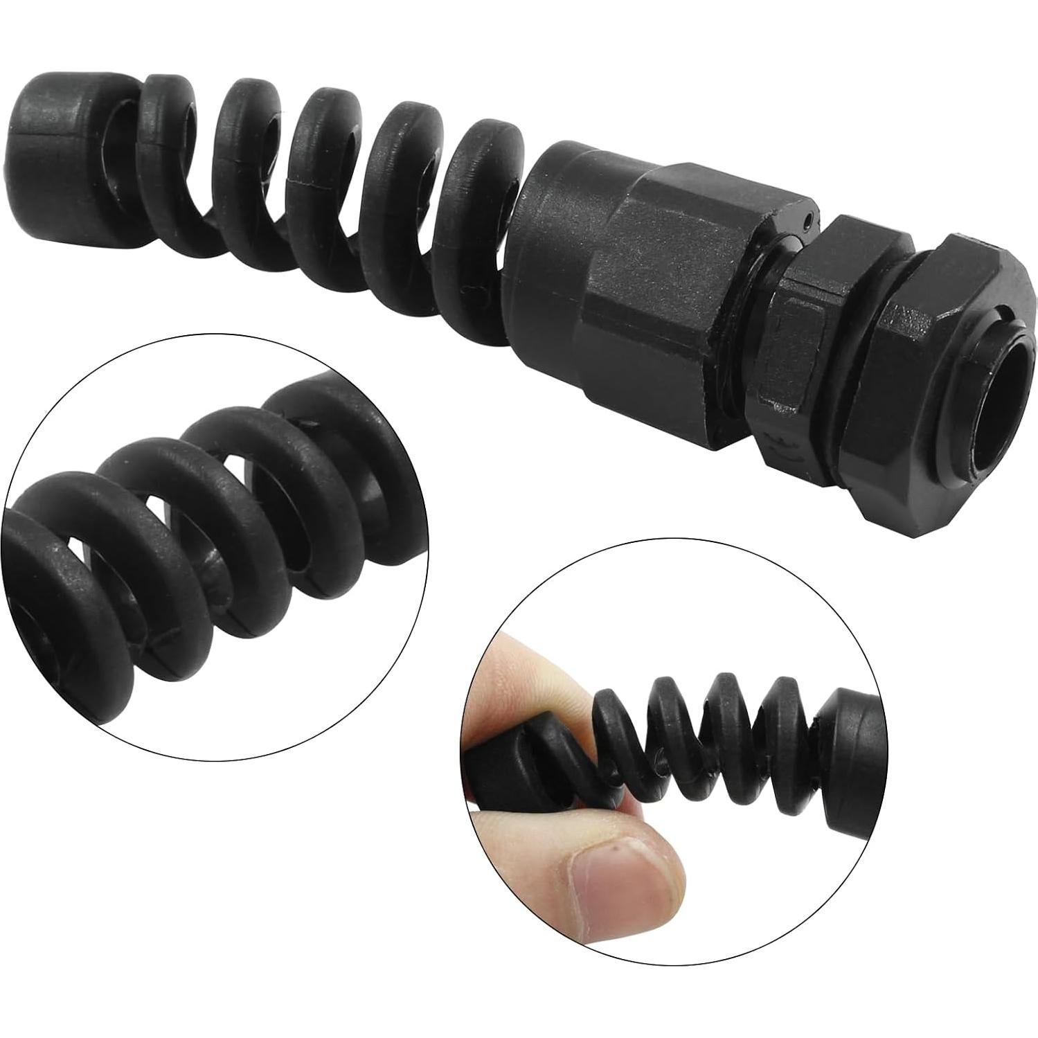 Glandes de Cable PG7 Hitefu 10 Piezas Impermeables 3-6.5mm