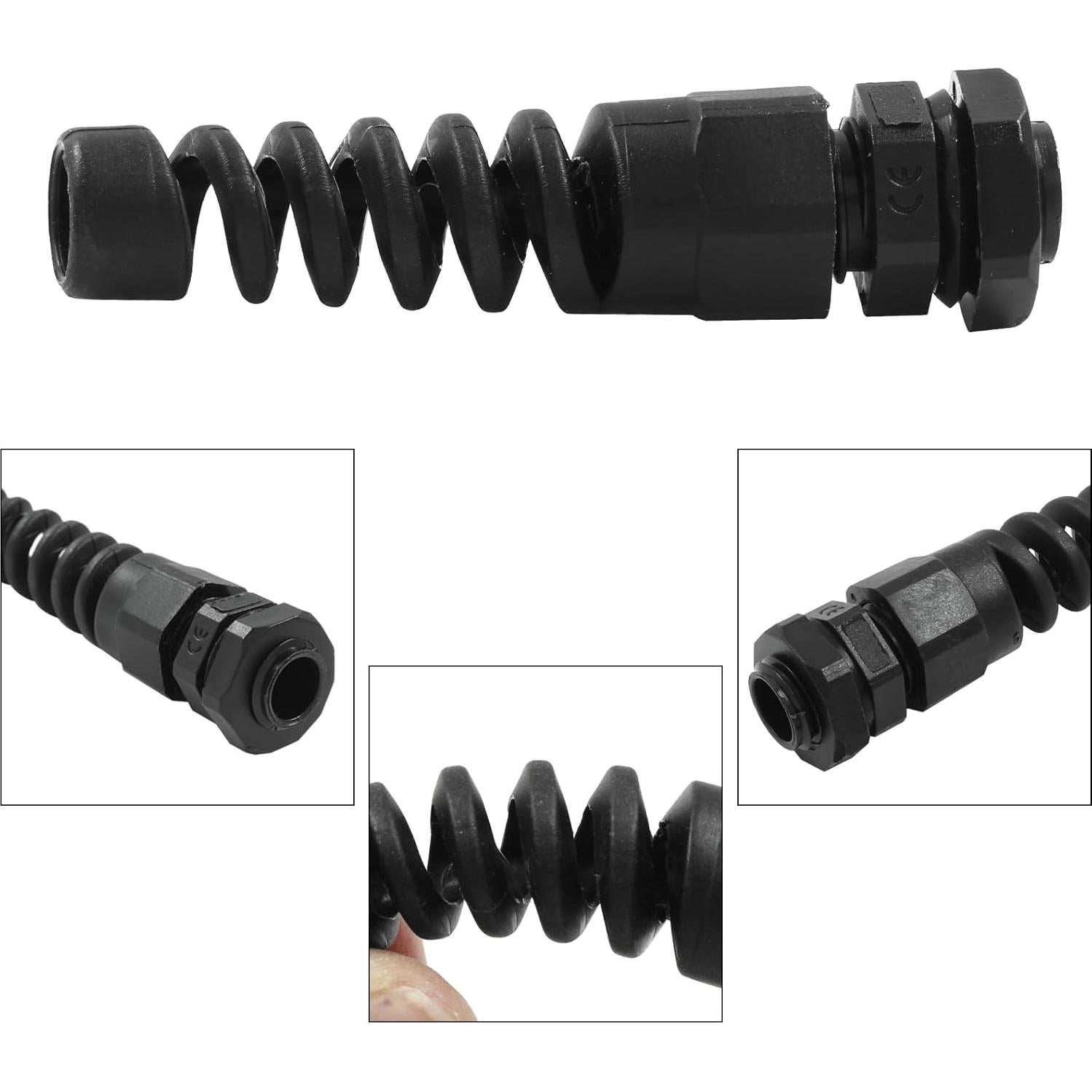 Glandes de Cable PG7 Hitefu 10 Piezas Impermeables 3-6.5mm