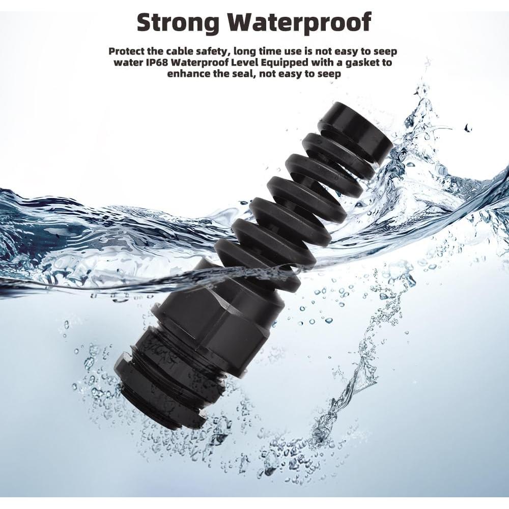 Conector de Alivio de Tensión CGELE NPT 1/4" 10 Piezas