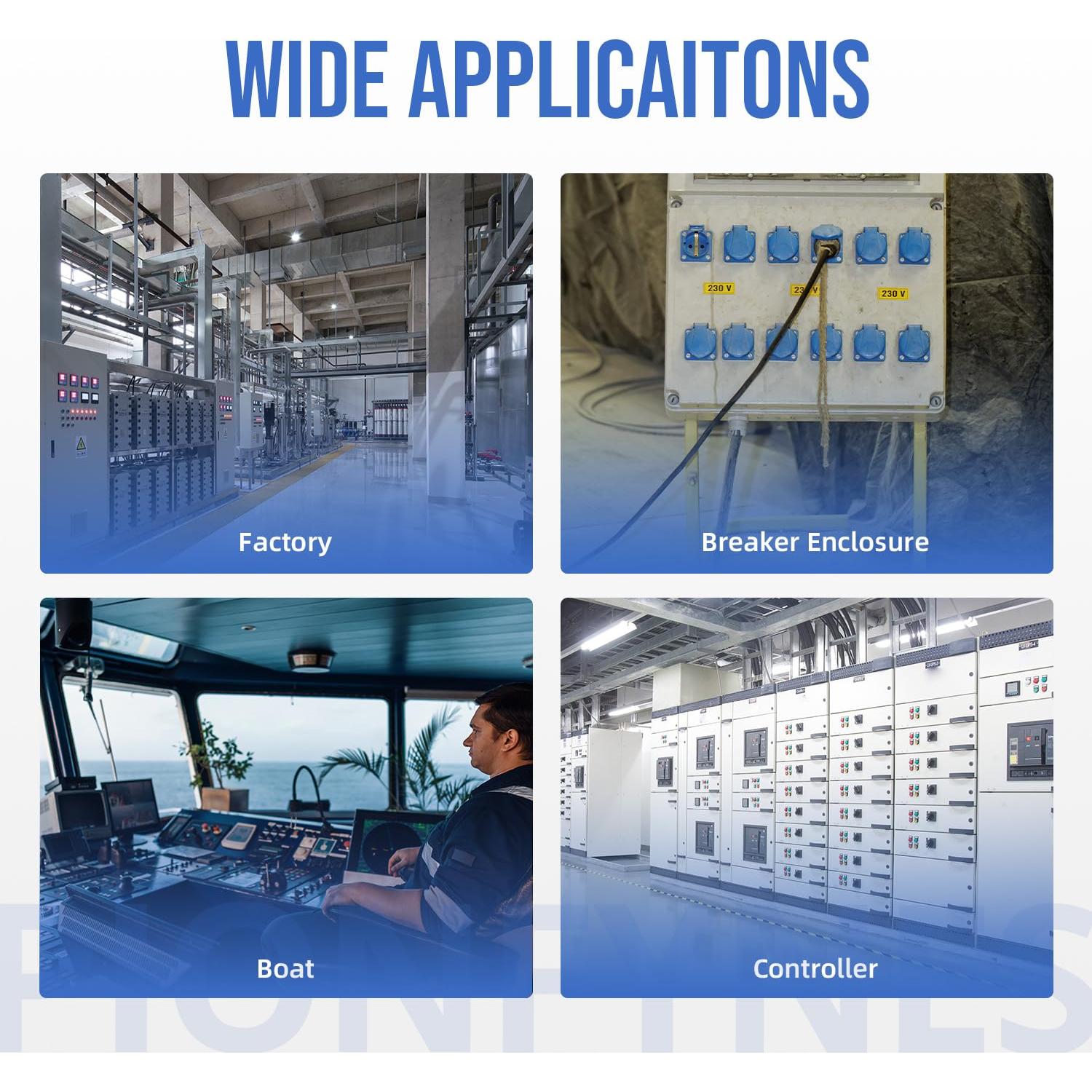 50 Abrazaderas de Cable NPT 3/8" PIONFYNES Impermeables 4-8mm