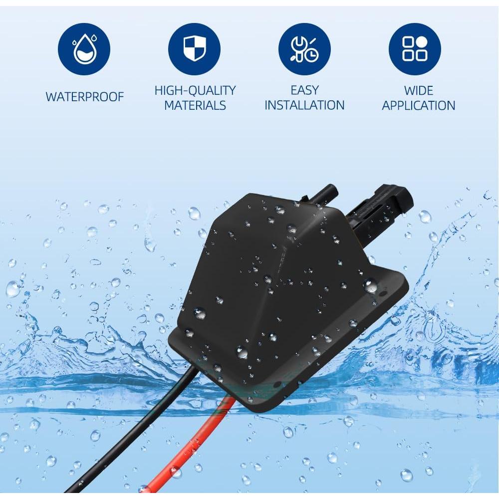 Glandula de Entrada Doble Cable Solar Slocable IP68 0.1m 10AWG