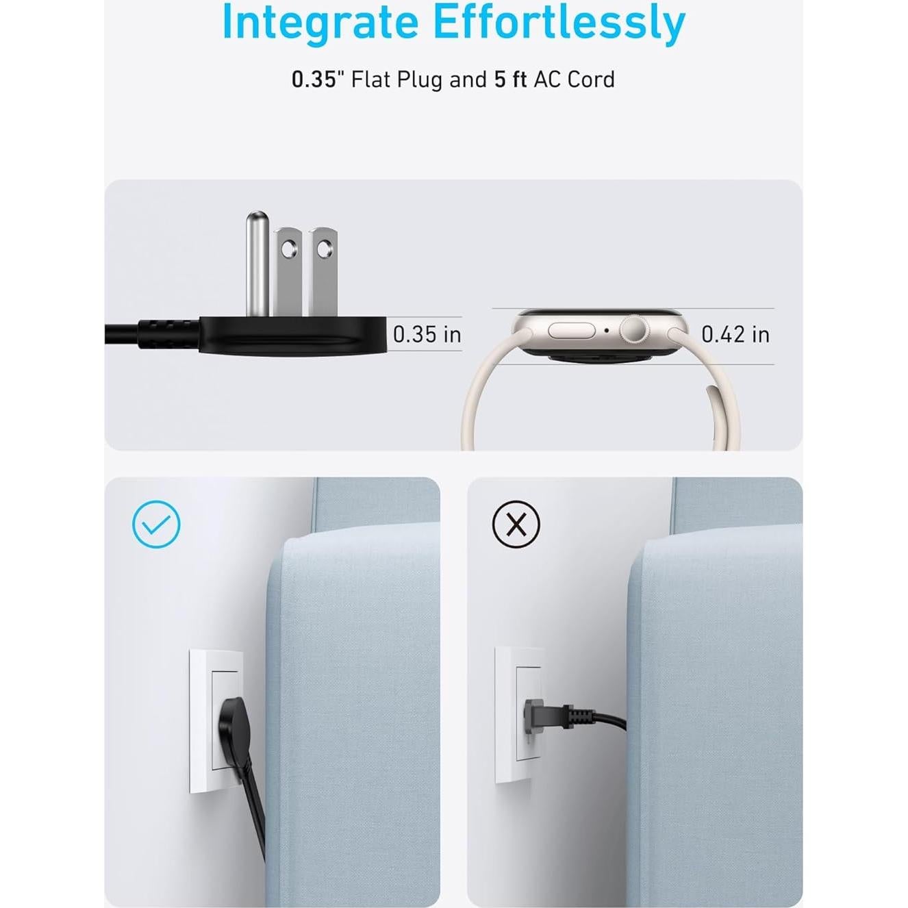 Regleta de Enchufes Anker 10-en-1 con USB y Cable 1.5m