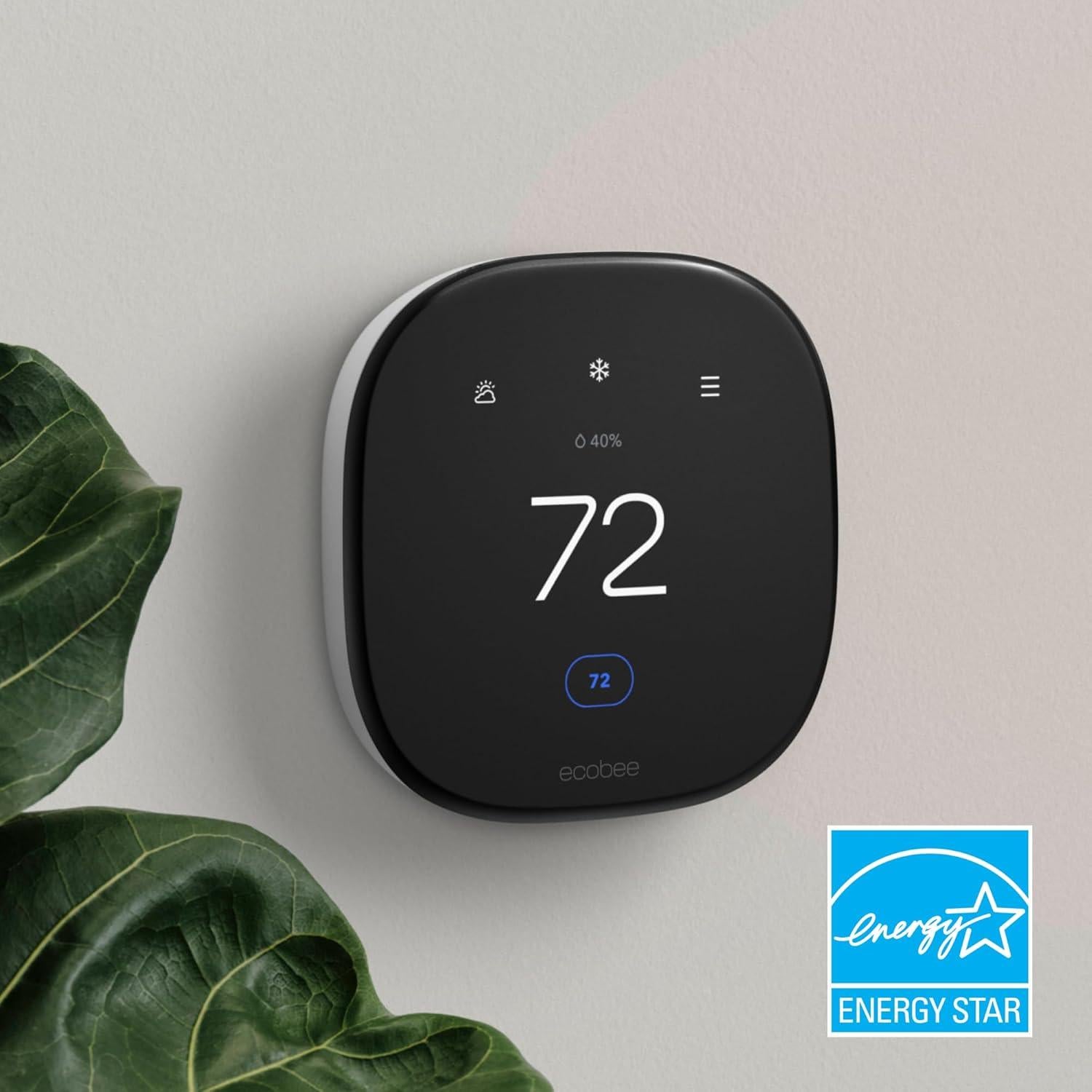 Termostato Inteligente ecobee Mejorado WiFi 24V con Control App
