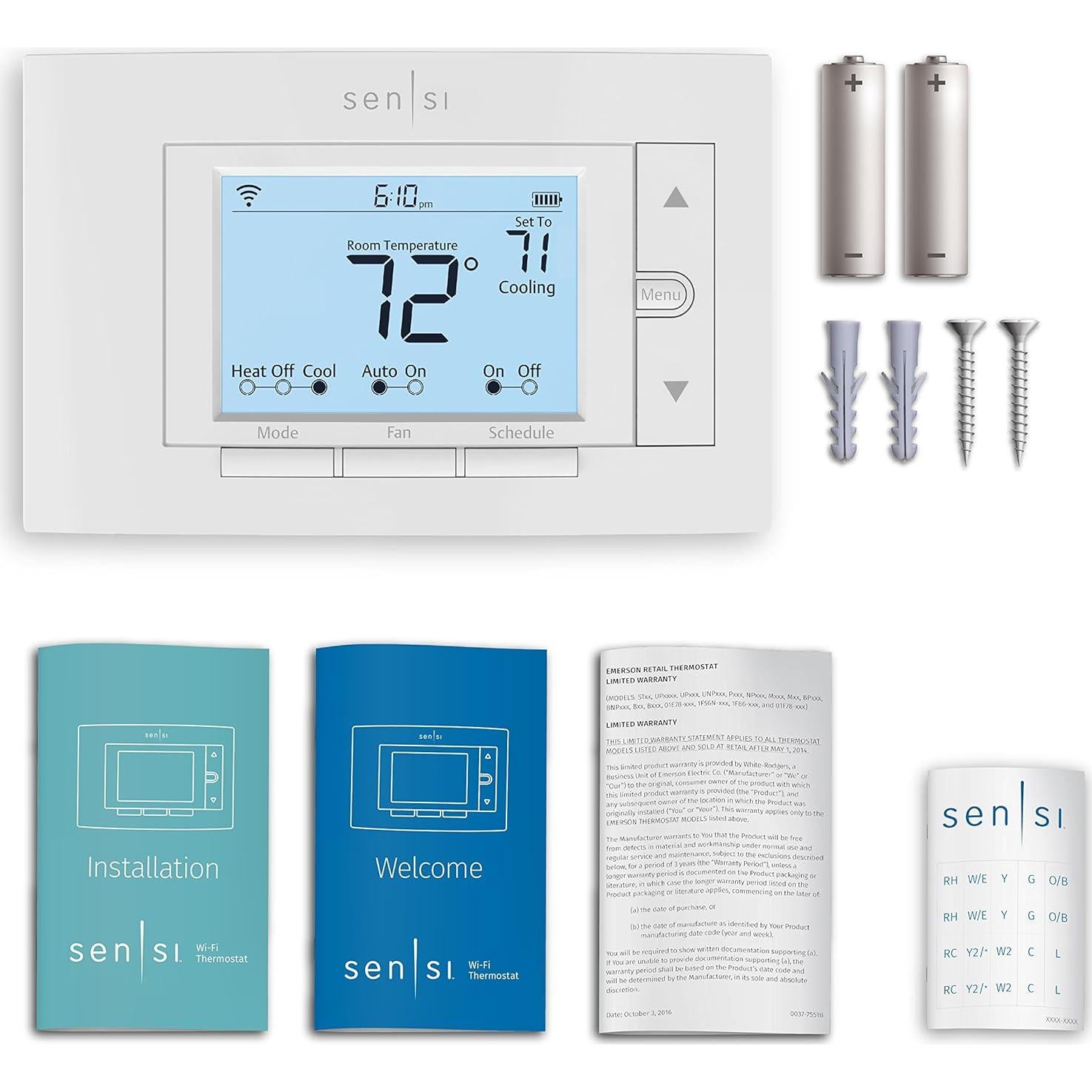 Termostato Inteligente Sensi Emerson ST55 Wi-Fi Programable
