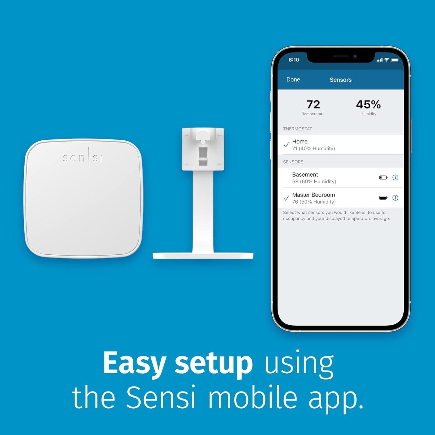 Sensor de Habitación Sensi Emerson - Control Táctil, 136g