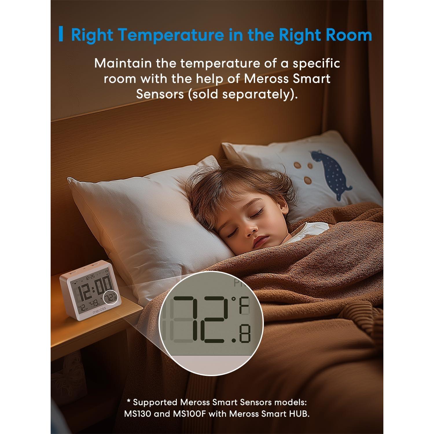 Termostato Inteligente Meross MTS300 WiFi 24V Control por App