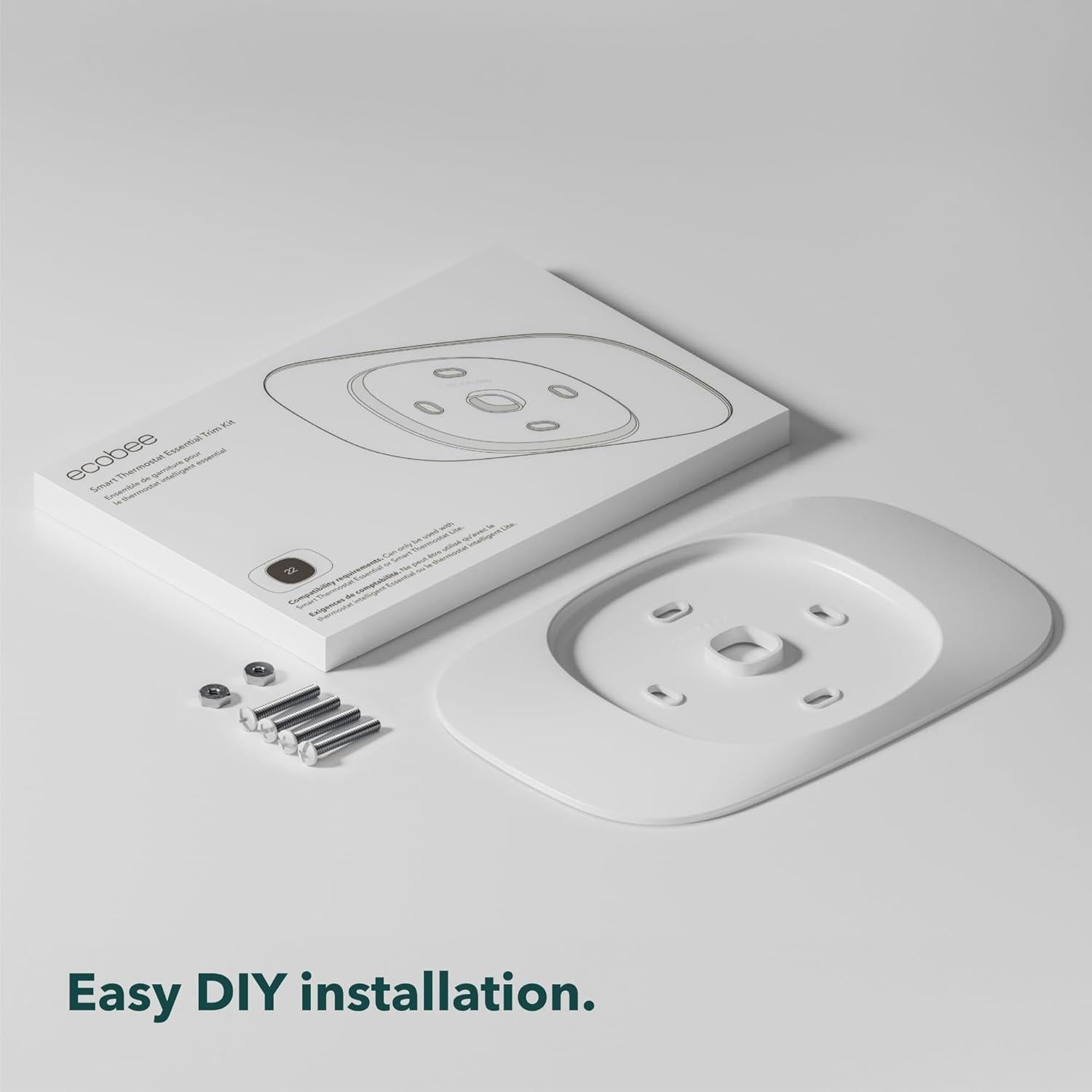Placa de recorte ecobee para termostato inteligente Essential