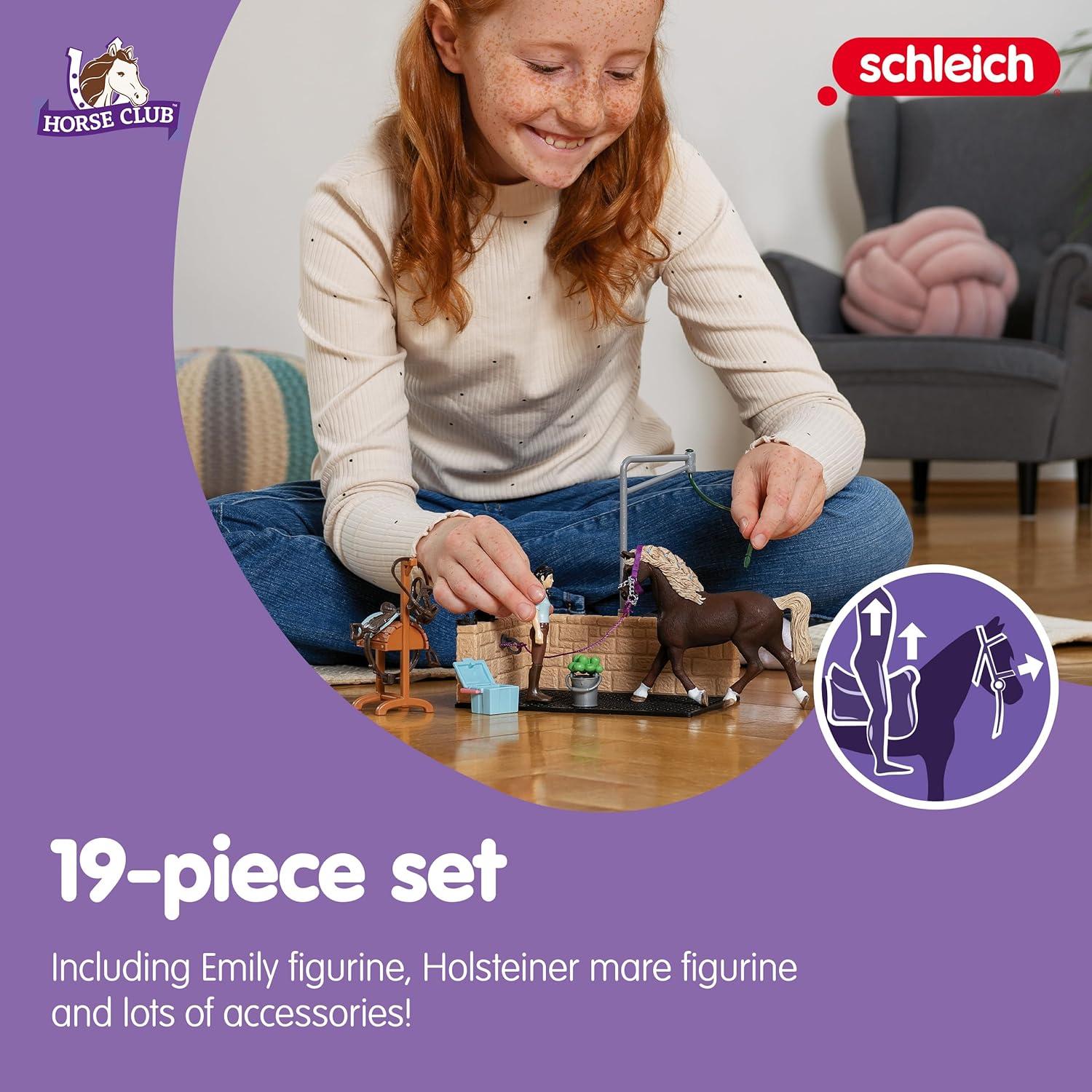 Juego de Lavado Ecuestre Schleich 19 Piezas para Niños