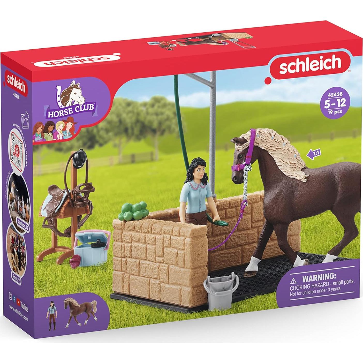 Juego de Lavado Ecuestre Schleich 19 Piezas para Niños