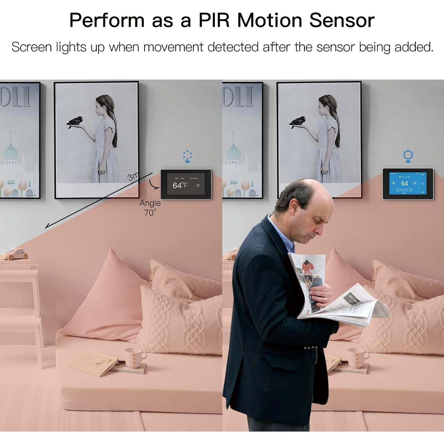 Termostato Inteligente WiFi MoesGo Programable con Sensor