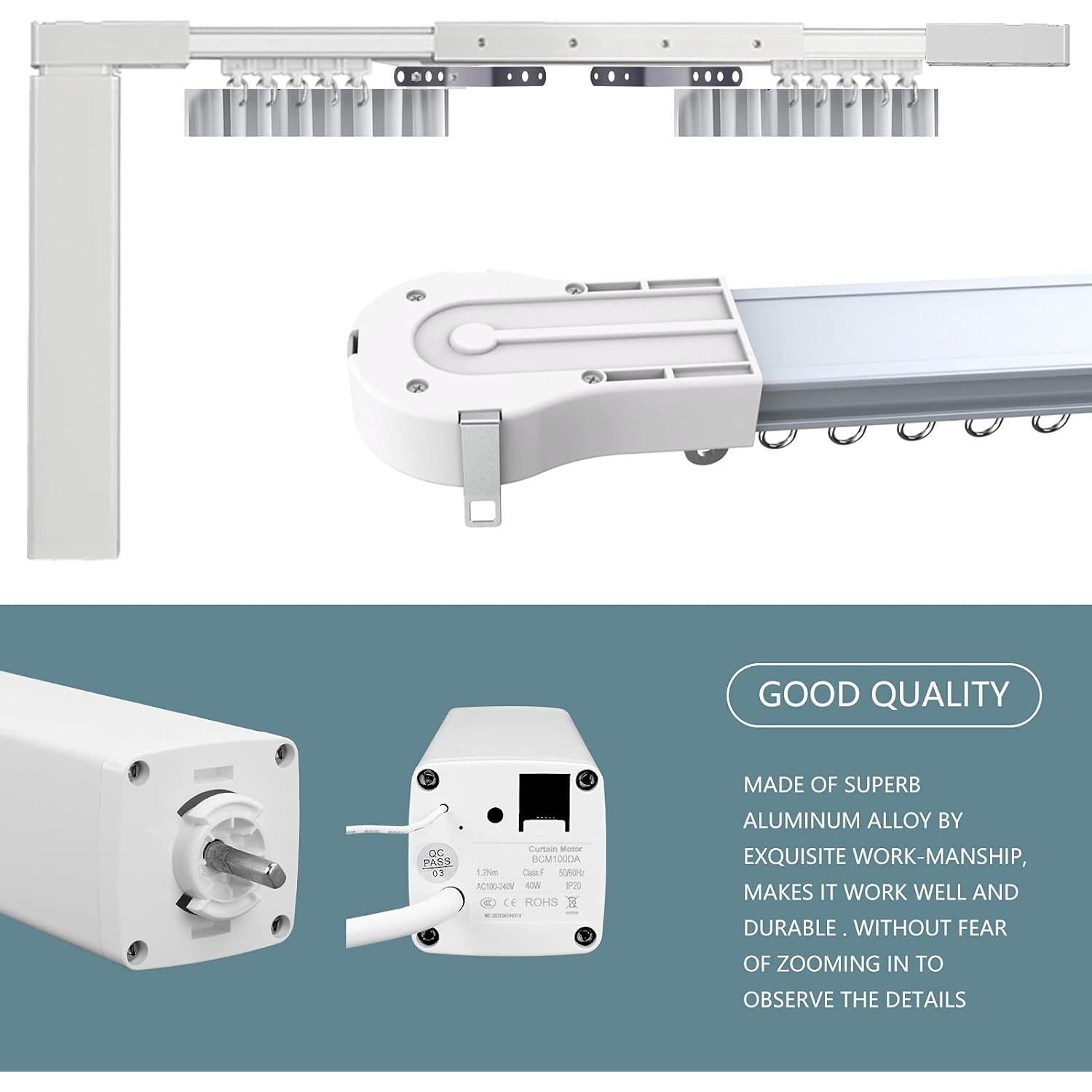 Cortina Eléctrica Motorizada LAKAGA 2.2m Control Remoto