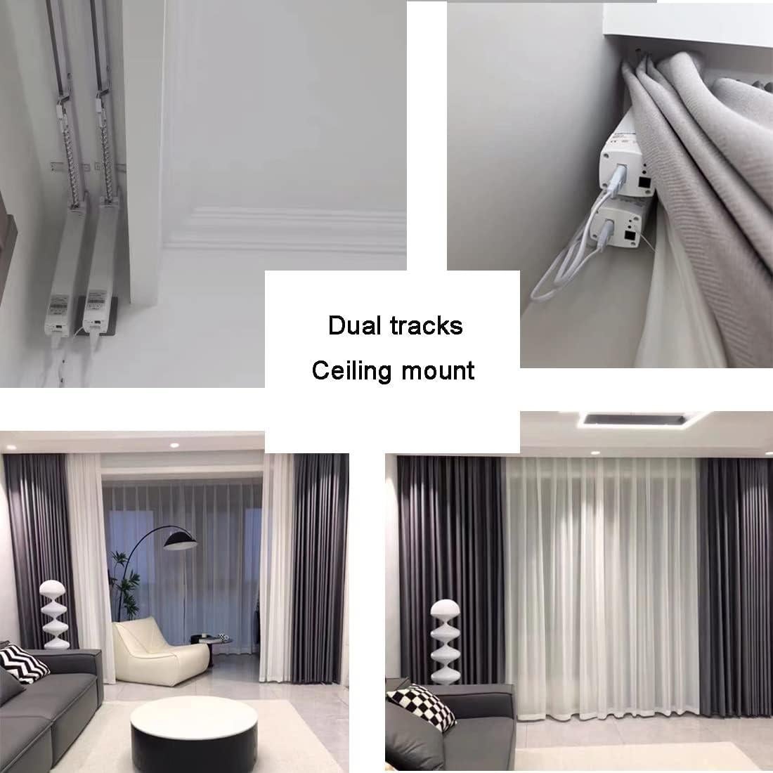 Cortinas Inteligentes Eléctricas Chshn 218.44 cm Control Remoto