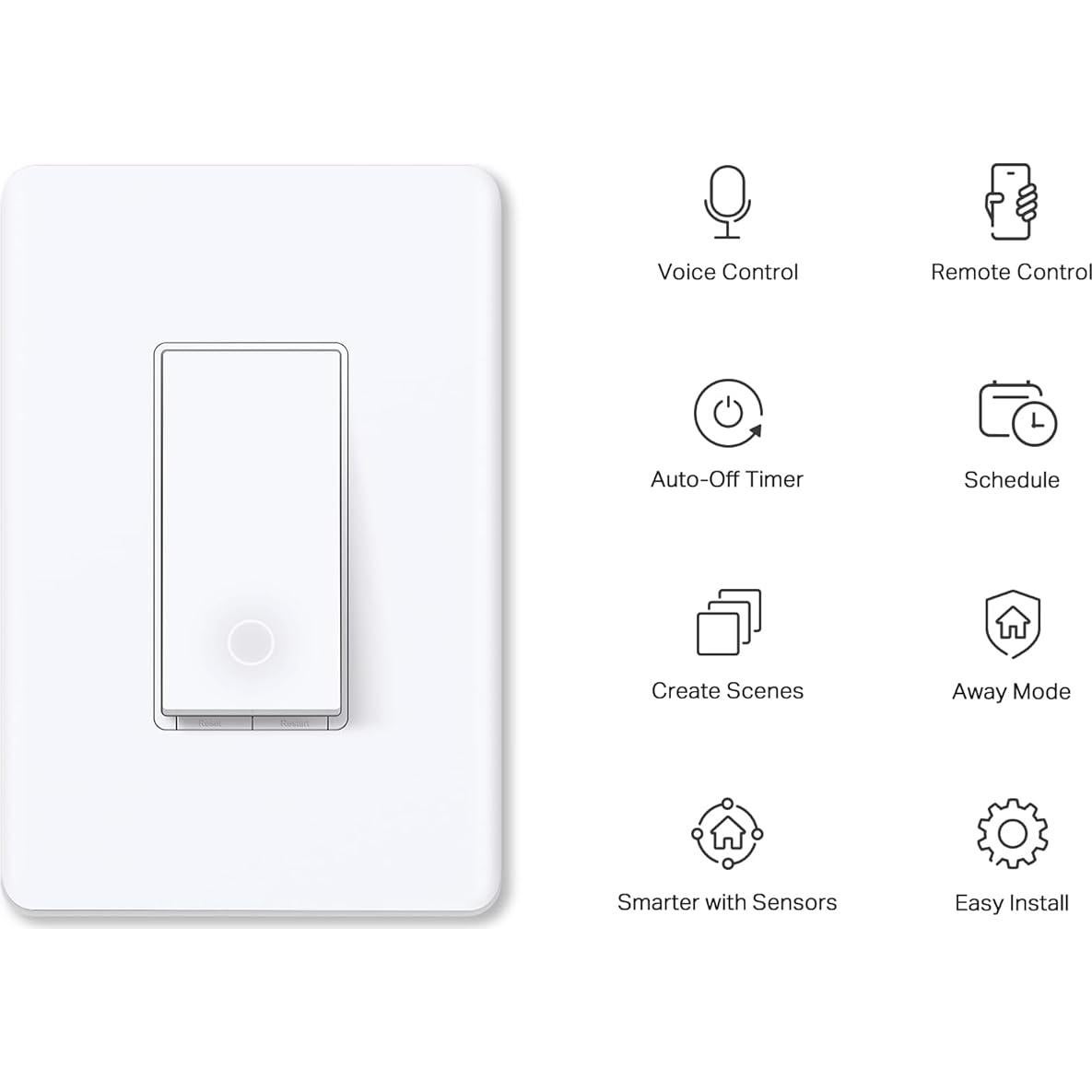 Interruptor de Luz Inteligente TP-Link Tapo S500 4-Pack Blanco