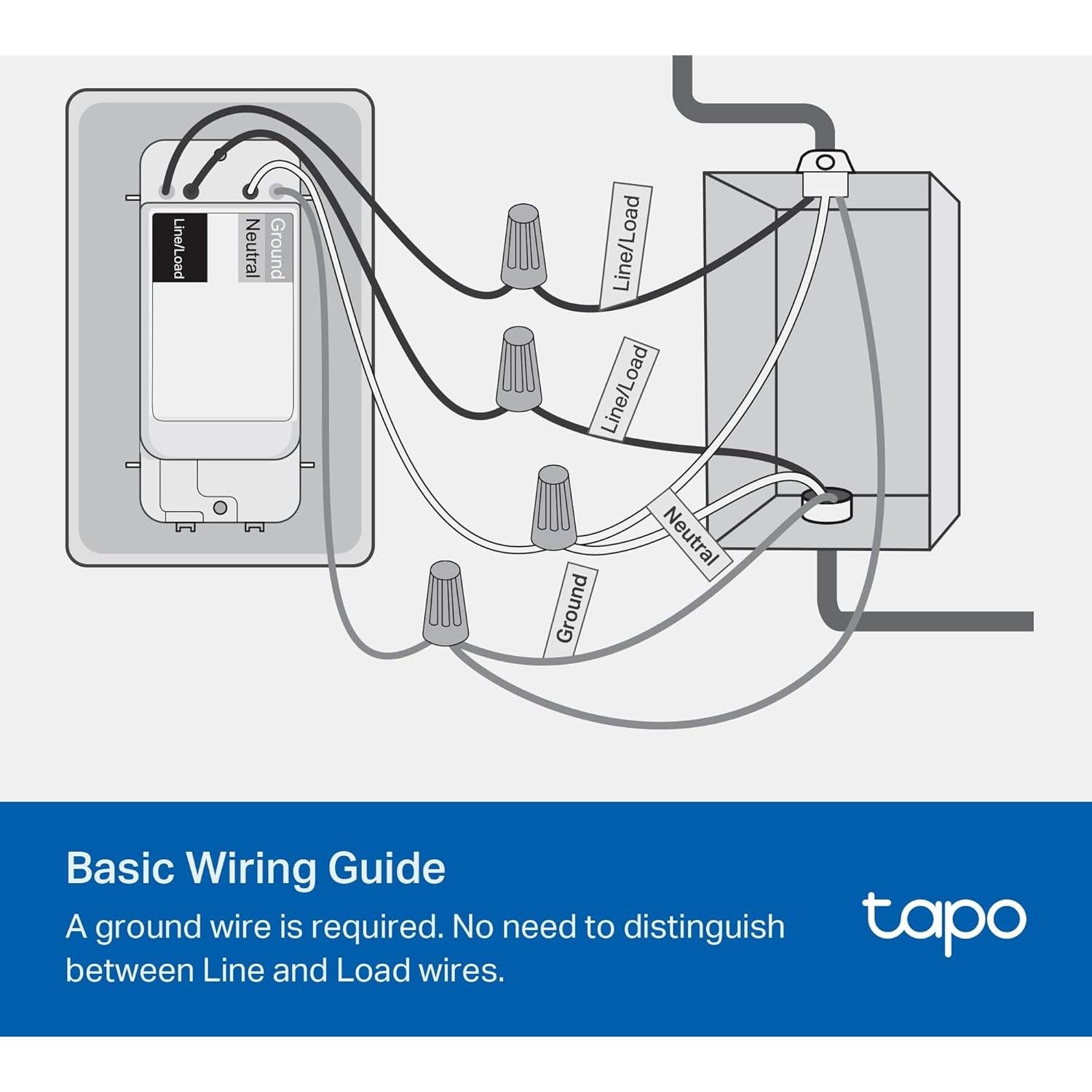 Interruptor de Luz Inteligente TP-Link Tapo S500 4-Pack Blanco