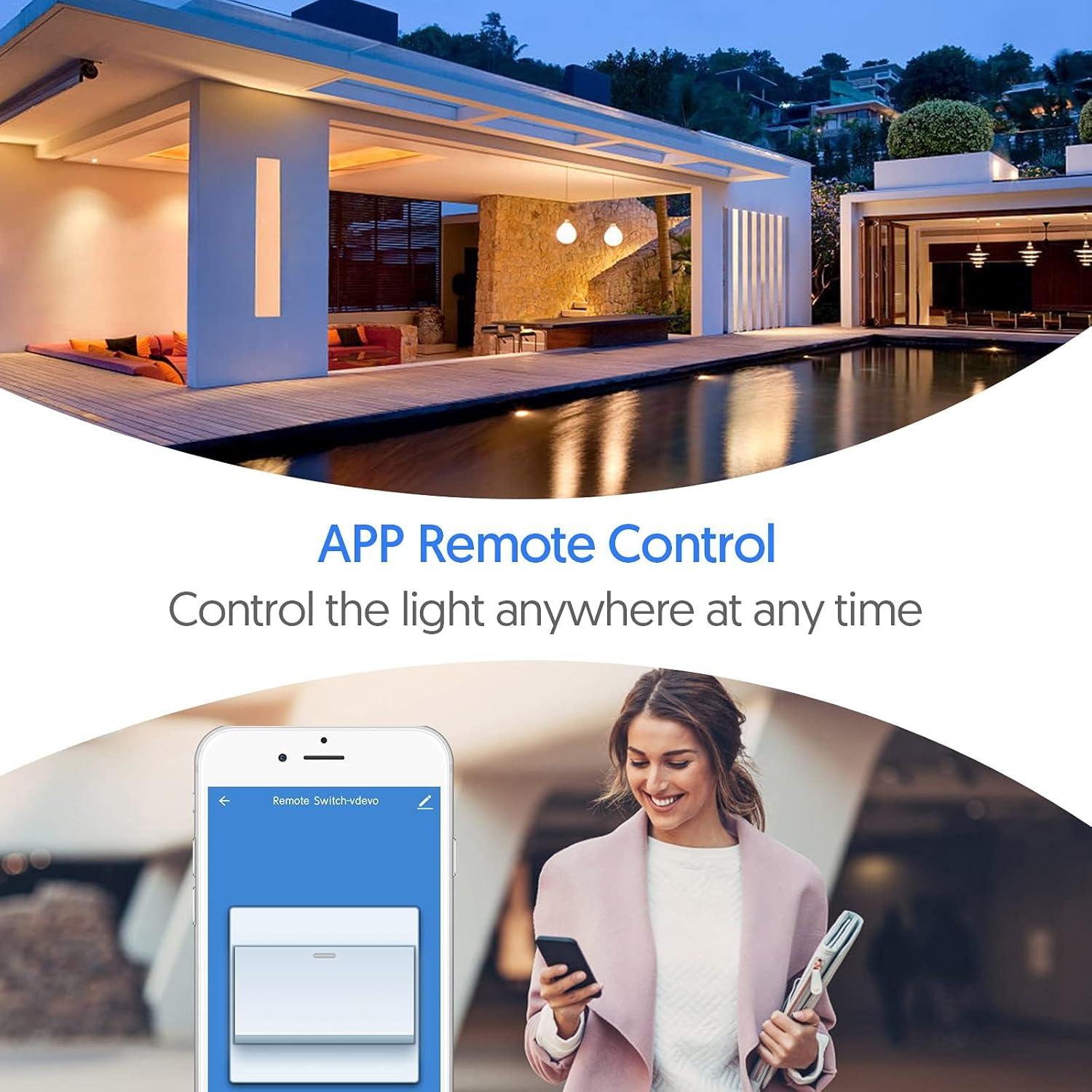 Interruptor Inteligente Avatar Controls WiFi con Control Remoto