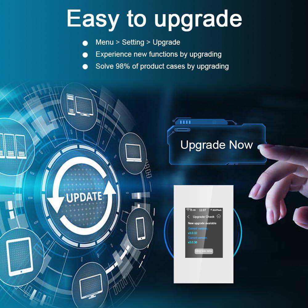 Interruptor de Luz Inteligente LANBON L8-HS Negro WiFi 2.4GHz