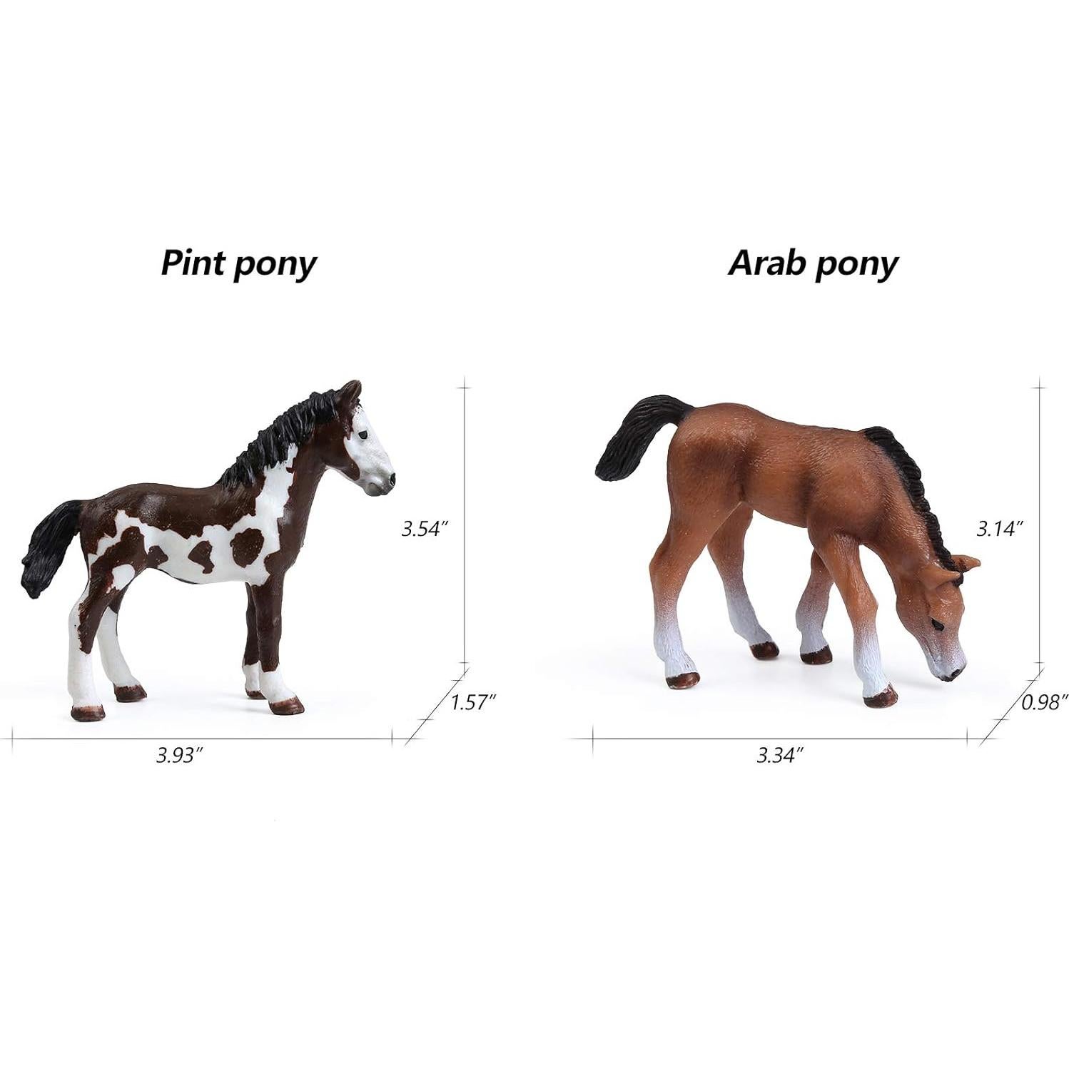 Set de 8 Figuras de Caballos UANDME - Juguetes Realistas