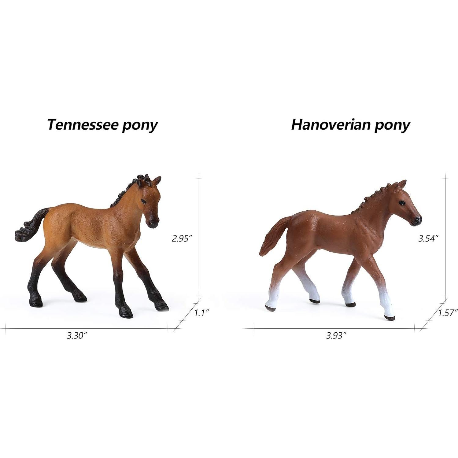 Set de 8 Figuras de Caballos UANDME - Juguetes Realistas