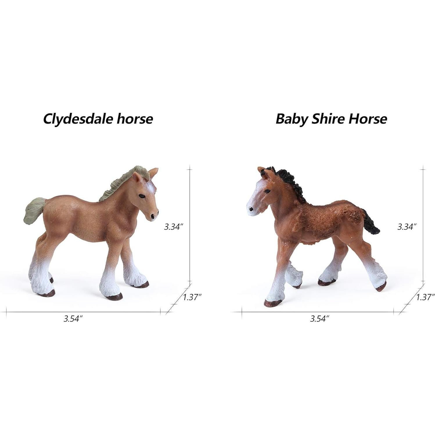 Set de 8 Figuras de Caballos UANDME - Juguetes Realistas