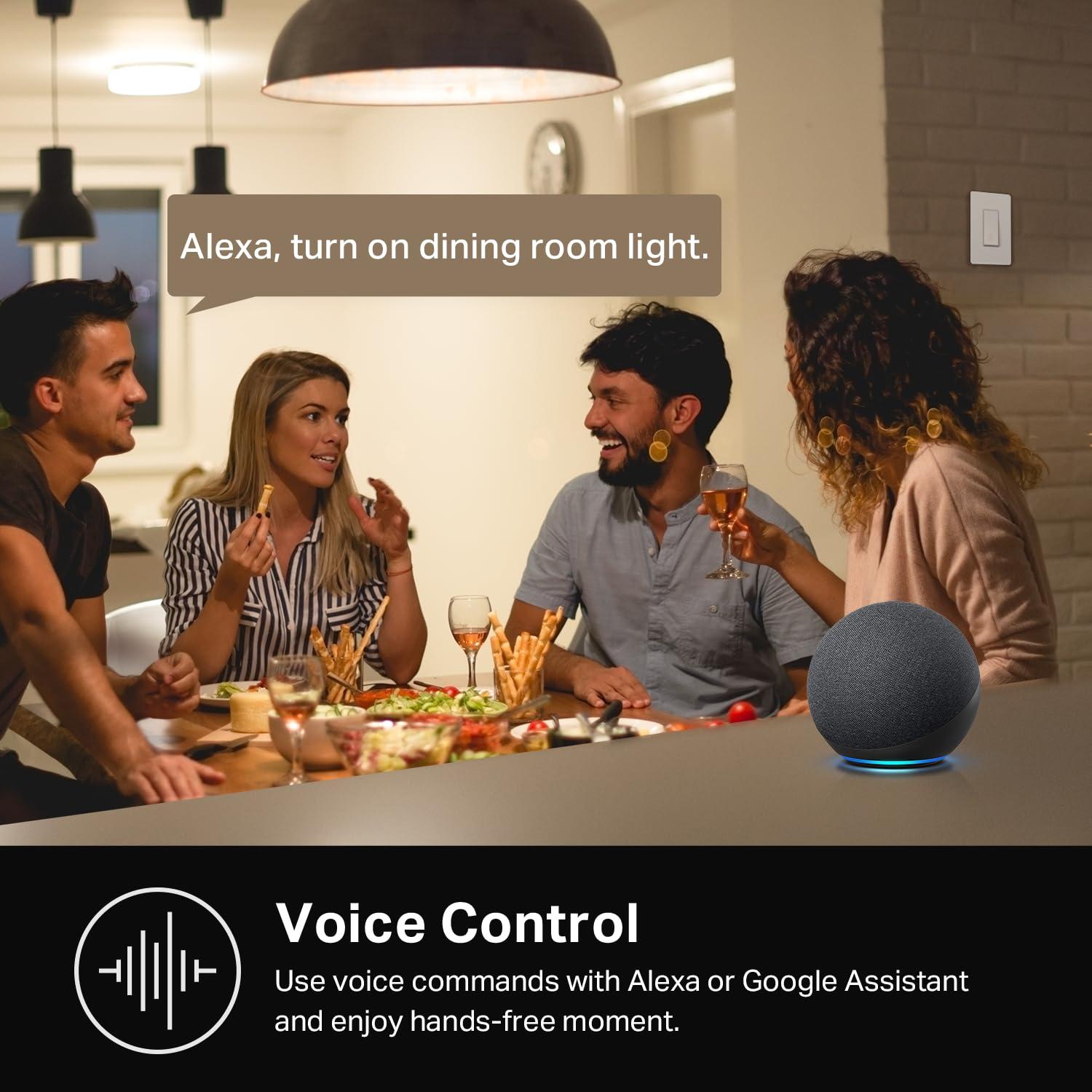 Interruptor Inteligente Kasa HS210 KIT 3 Vías Wi-Fi 2.4GHz