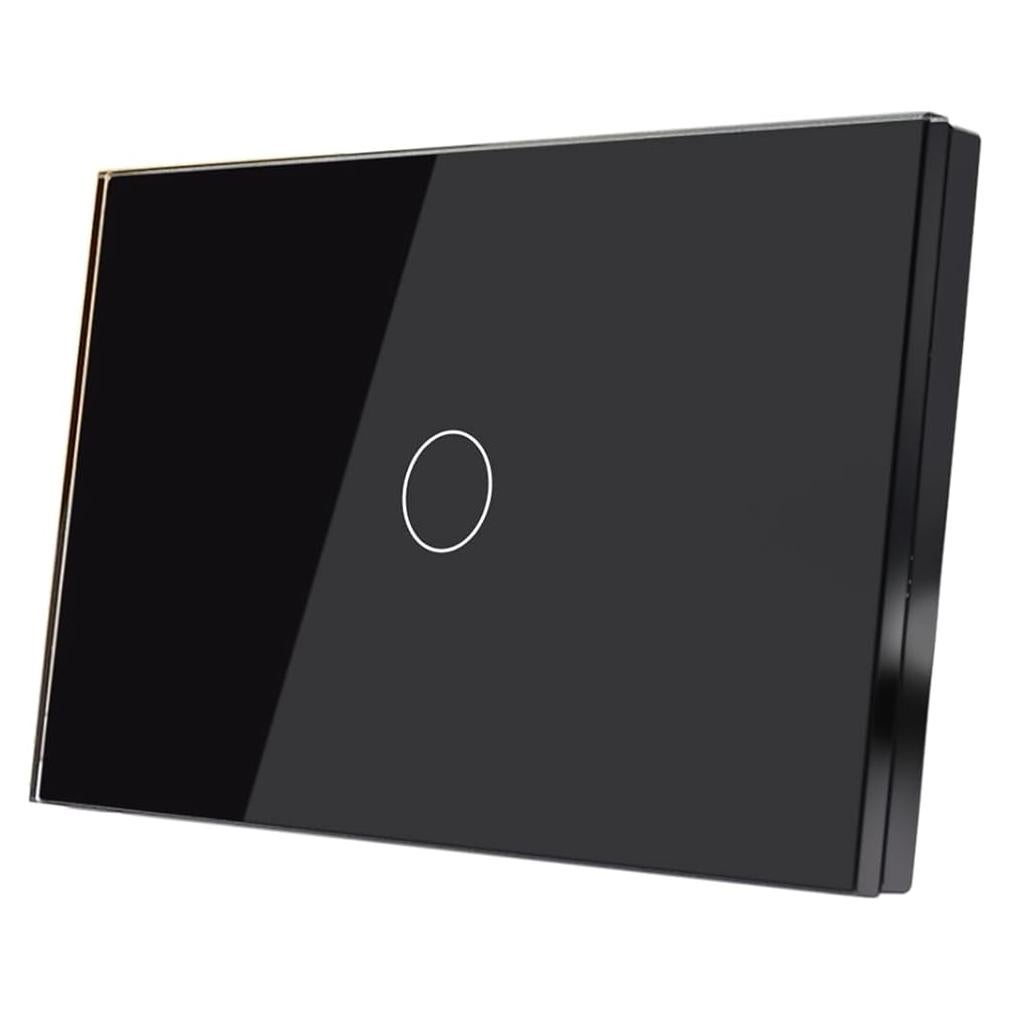 Interruptor de Luz Inteligente LOUYSGEN 1 Gang Wi-Fi 2.4GHz Negro