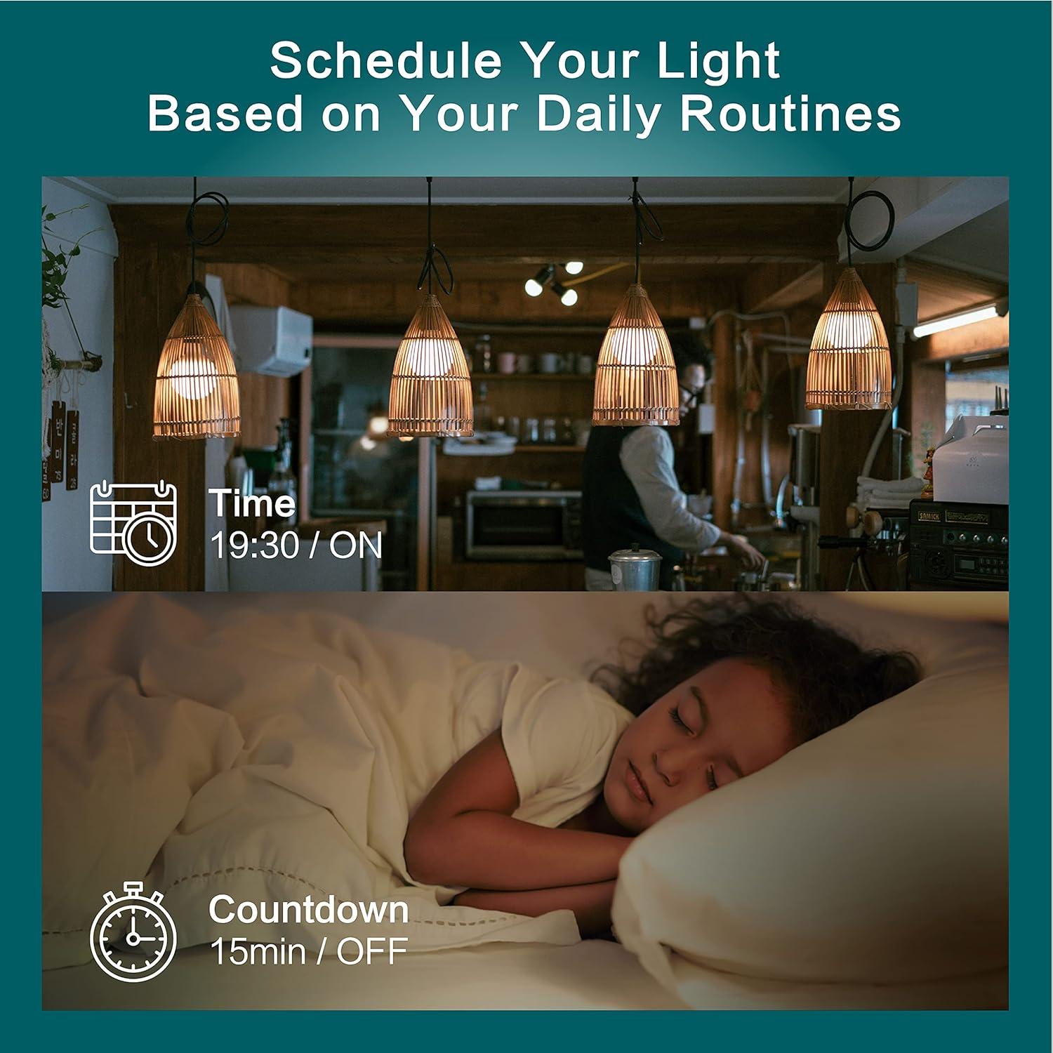 Interruptor Inteligente TREATLIFE WiFi 2.4GHz Paquete de 4