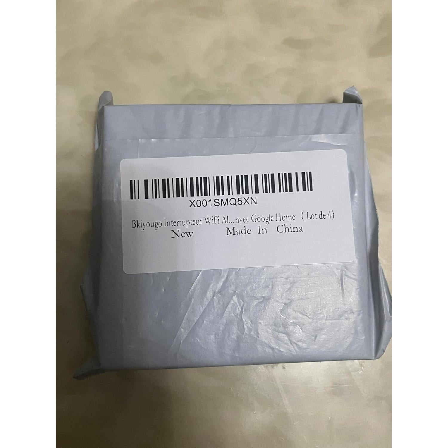 Interruptor de Luz Inteligente WiFi Bkiyougo 4 Paquete 16A