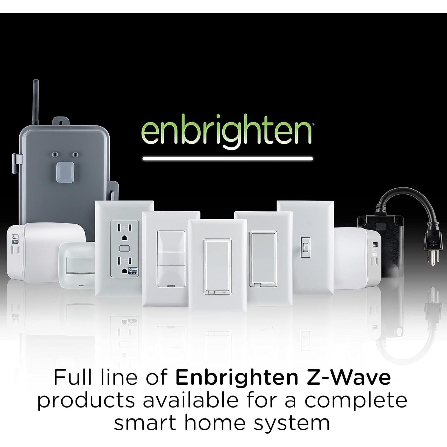 Interruptor de Luz Inteligente Enbrighten Z-Wave 700 QuickFit
