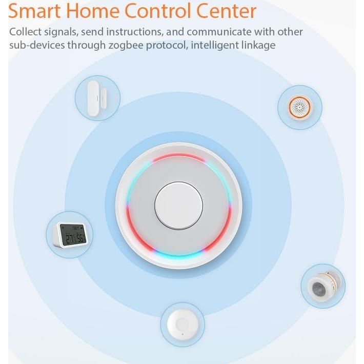 Hub Zigbee 3.0 Tuya AGL-ZB - Controlador Inteligente Blanco