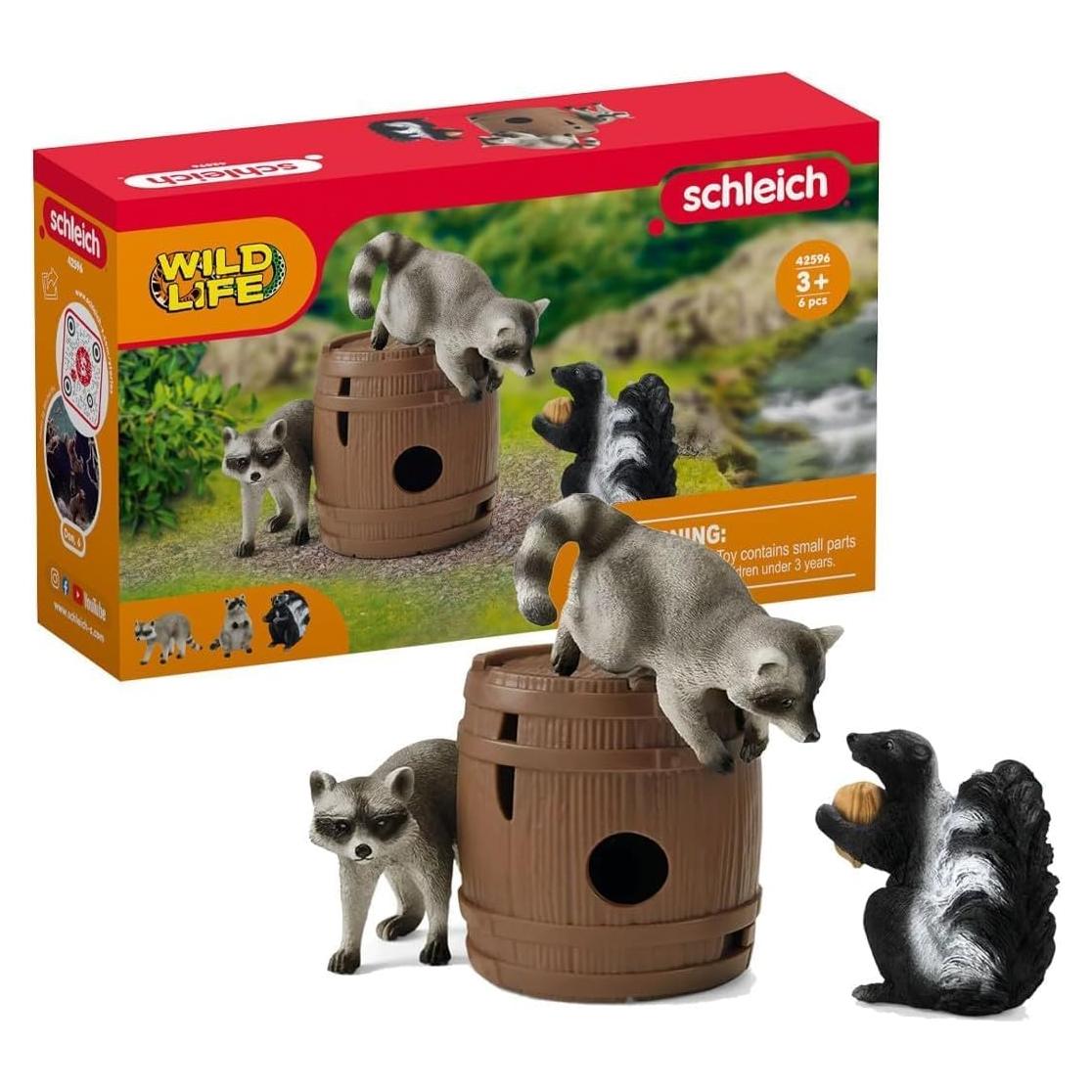 Juego Schleich Vida Silvestre Travieso Nuez 5 Piezas